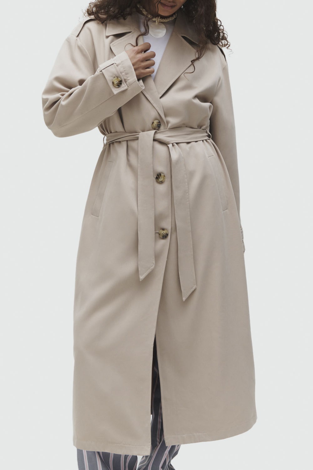 ONLY Trenchcoat "ONLLINE X-LONG TRENCHCOAT OTW NOOS", mit Bindegürtel an de günstig online kaufen