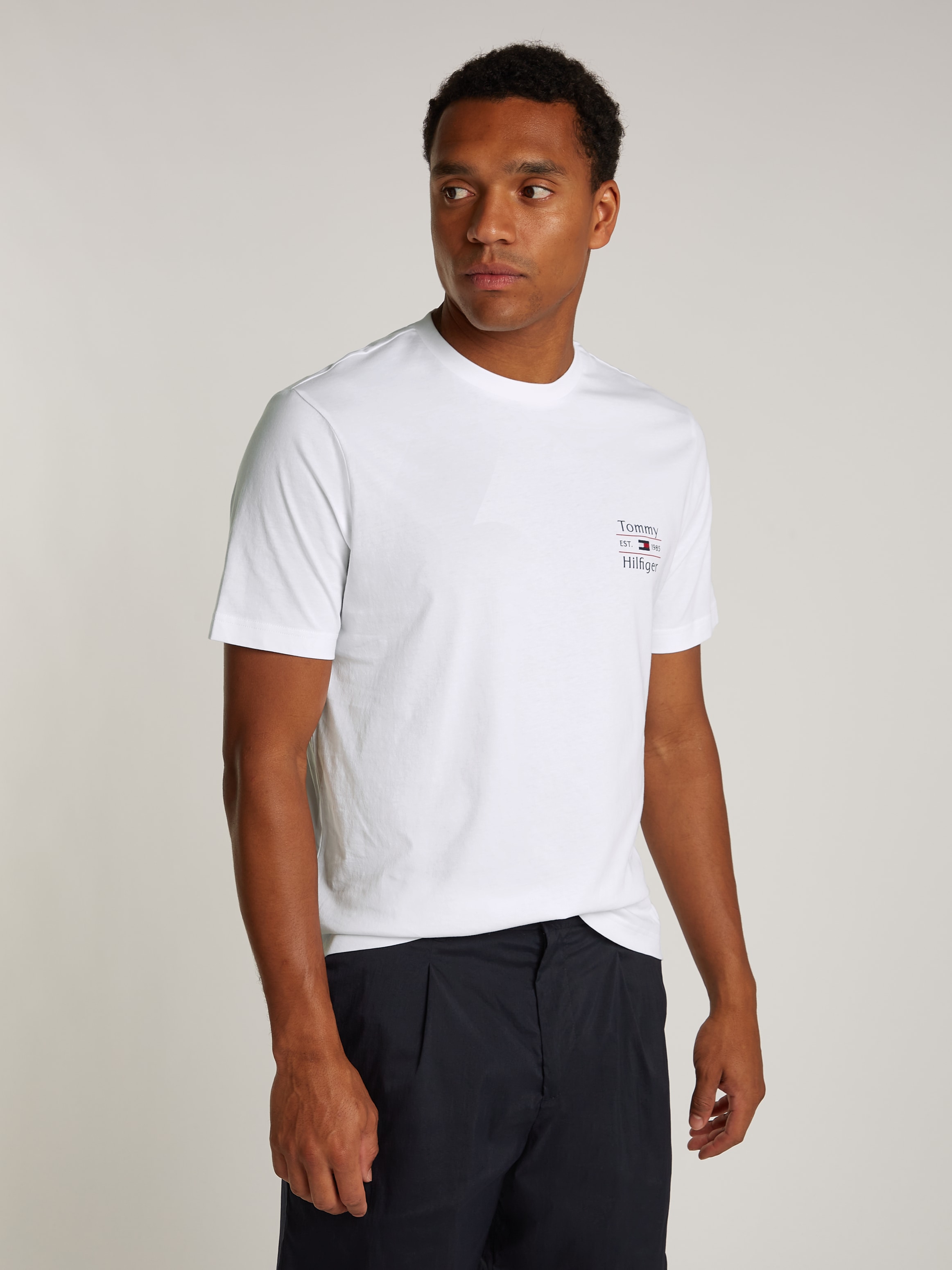 Tommy Hilfiger Rundhalsshirt »HILFIGER STACK TEE«