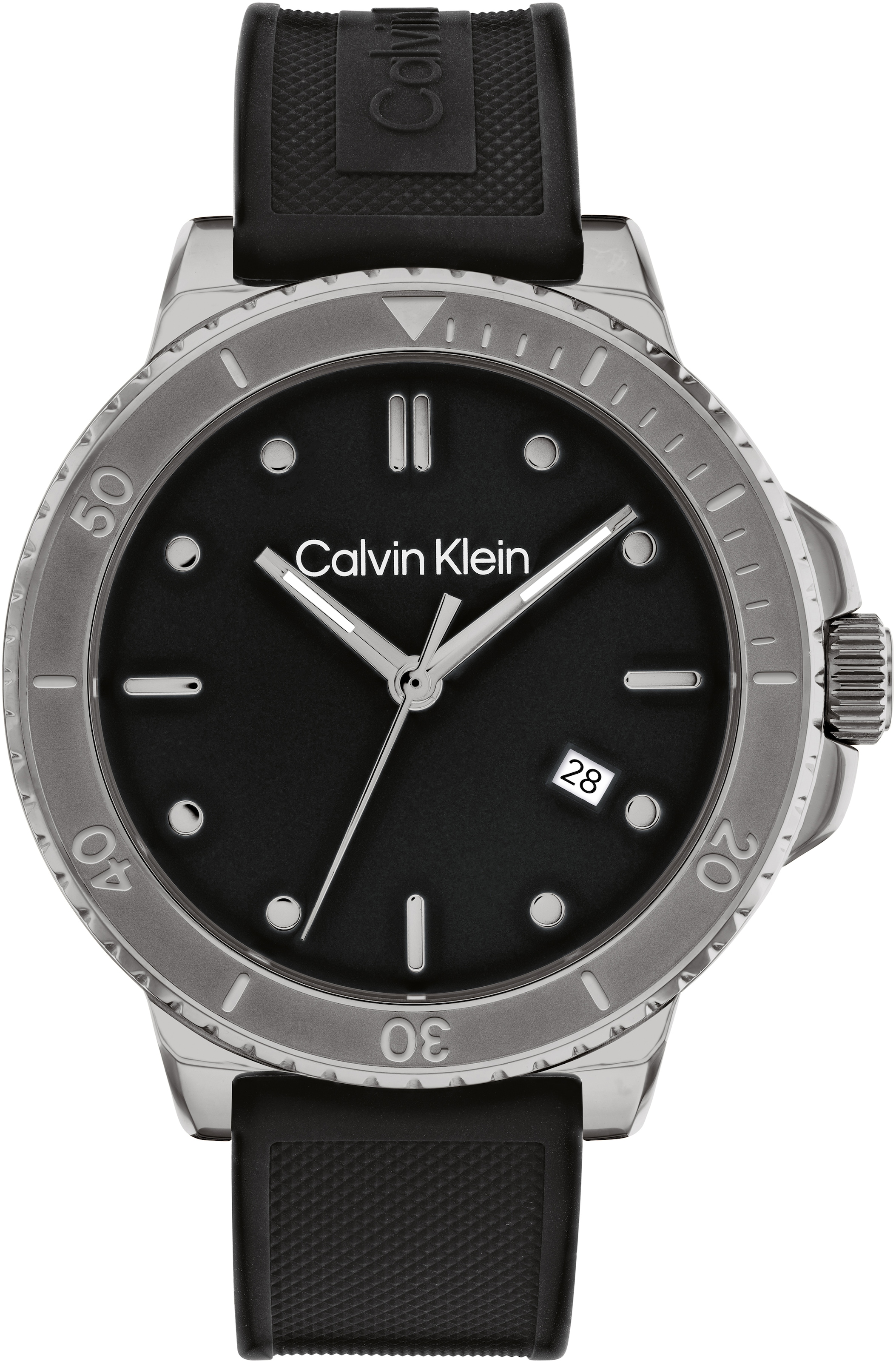 Calvin Klein Quarzuhr »SPORT 3HD, 25200207«, Armbanduhr, Herrenuhr, Datum, Mineralglas, IP-Beschichtung