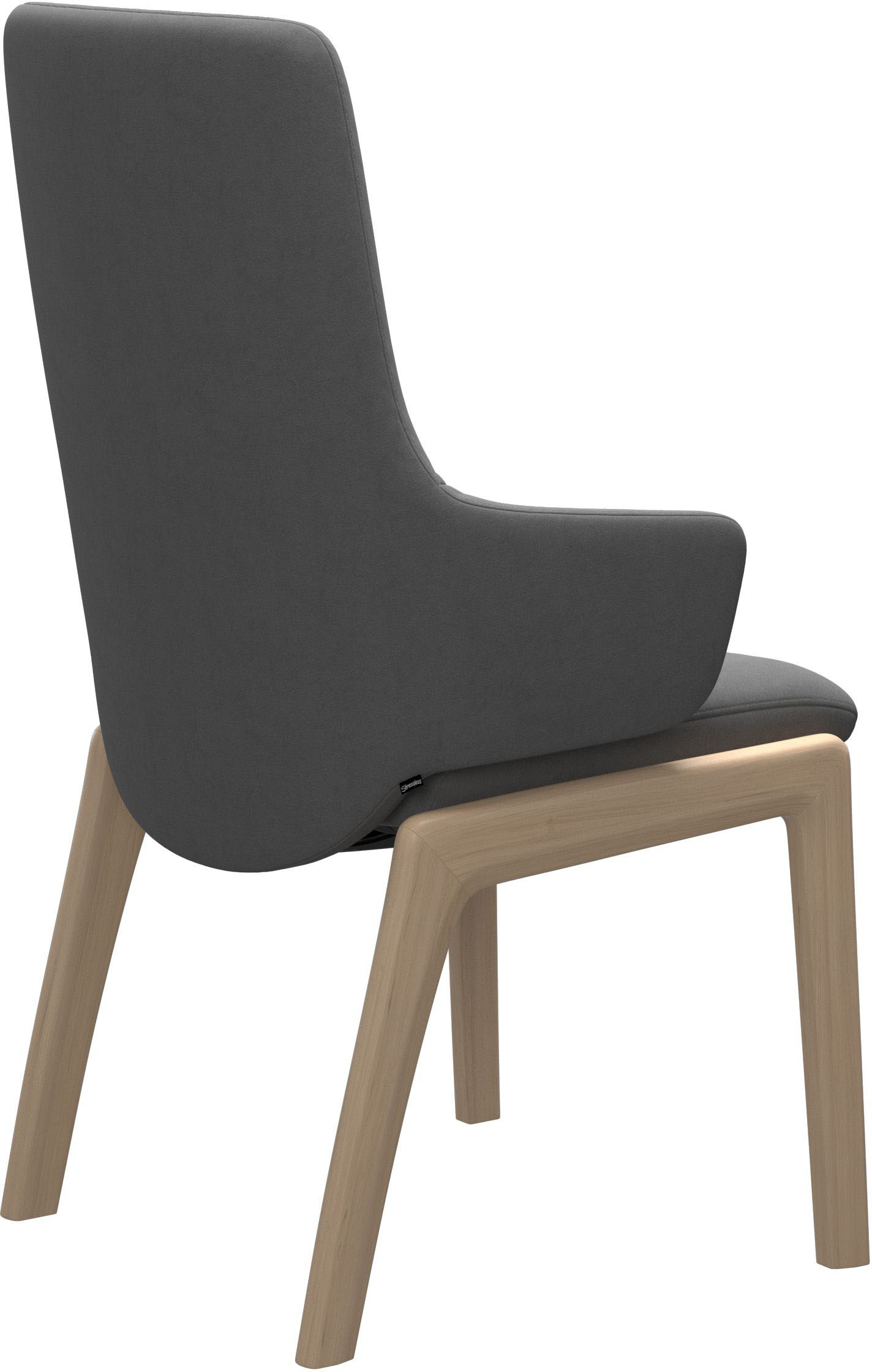 Stressless® Polsterstuhl »Laurel«, Microfaser DINAMICA, High Back mit Armlehne, Größe L, mit abgerundeten Beinen in Eiche
