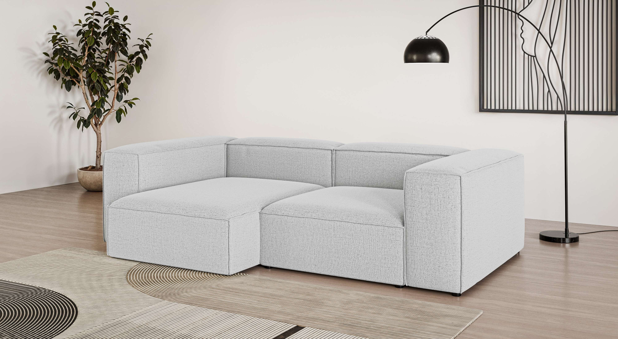 OTTO home Ecksofa "XL HAILY L-Form, Modularsofa extra tief, Sitztiefe 100/130 cm" als Modul oder separat verwendbar, für individuelle Zusammenstellung