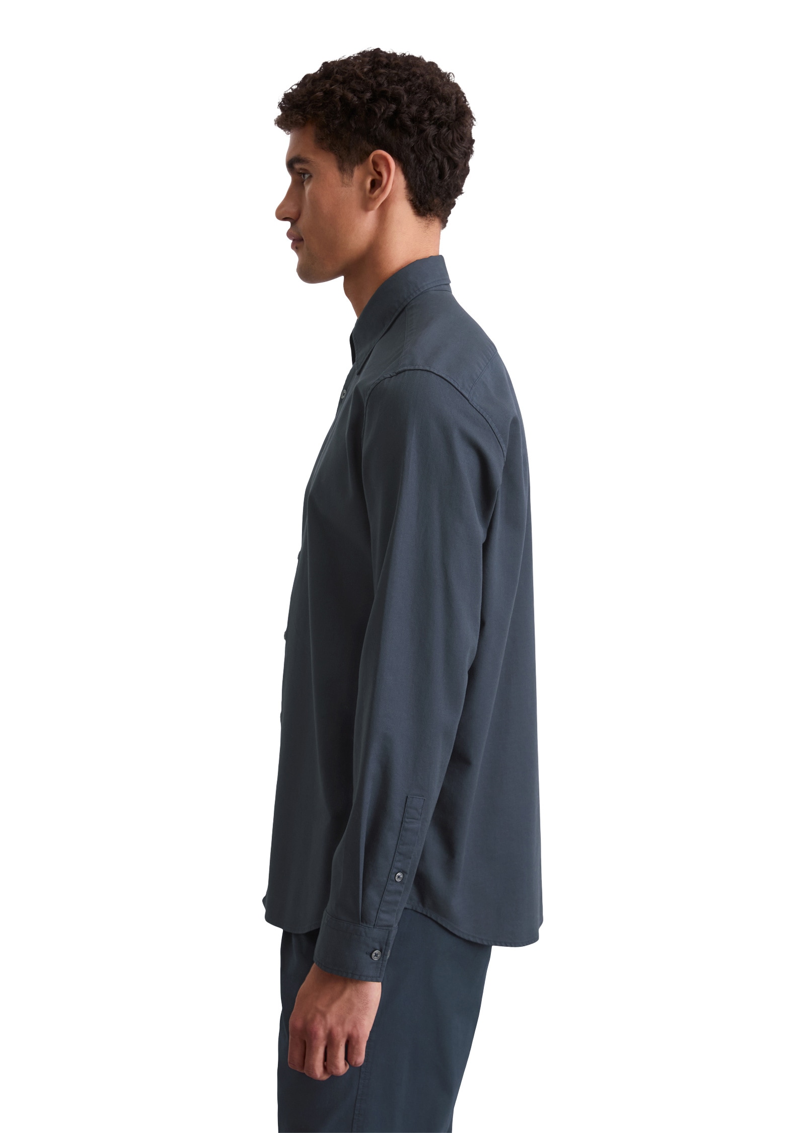Marc O'Polo Langarmhemd »aus Bio-Baumwolle und TENCEL™ Lyocell«