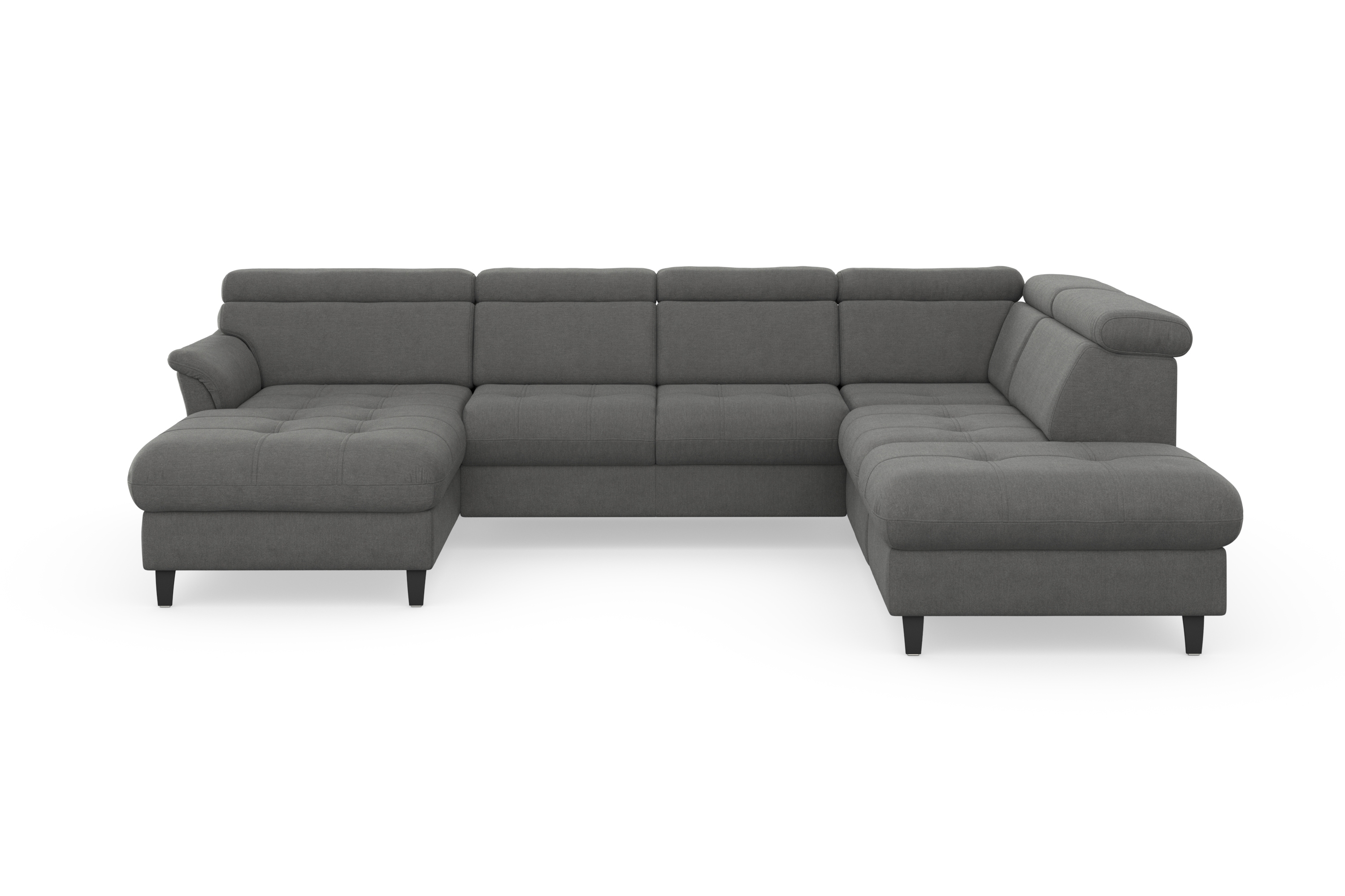 sit&more Wohnlandschaft "Marano U-Form" inklusive Kopfteilverstellung, optional Schlaffunktion & Bettkasten