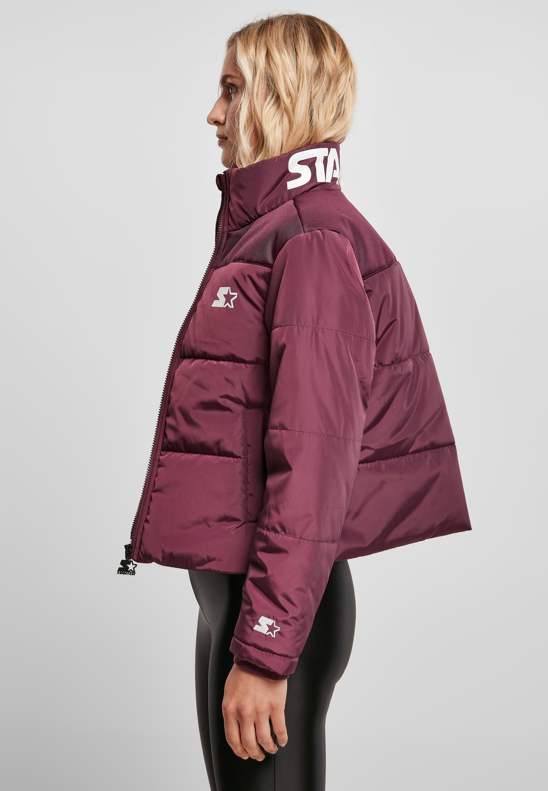 Starter Black Label Winterjacke »Starter Black Label Damen Ladies Starter Logo Puffer Jacket«, (1 St.), ohne Kapuze