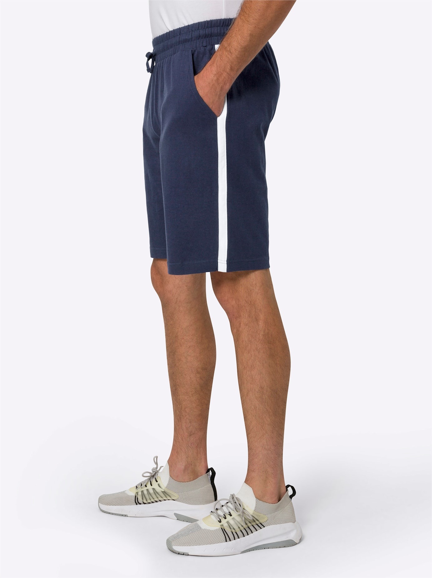 Bermudas CLASSIC, Herren, Gr. 56/58, Normalgrößen, bunt (marine, petrol), 100% Baumwolle, gemustert, mehrfarbig, kurz, Hosen Bermudas 3