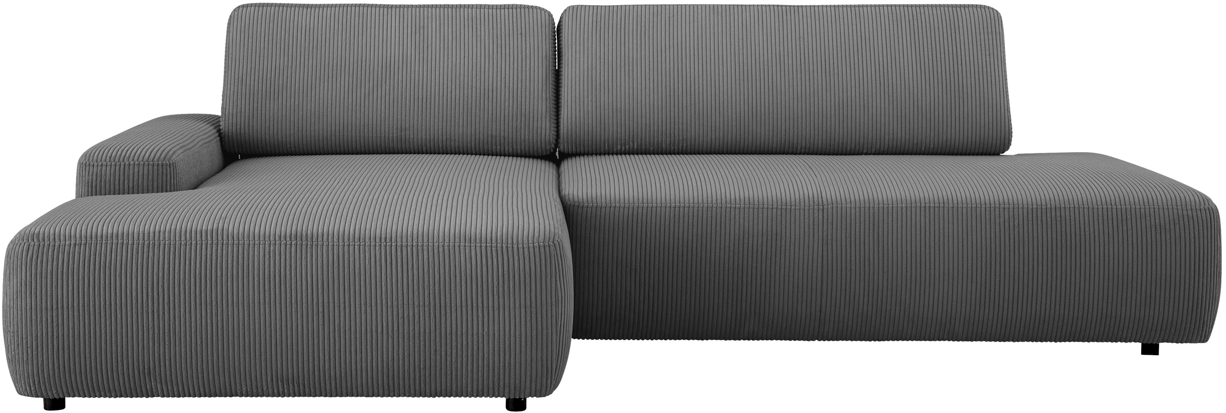 Home affaire Ecksofa "TORGE, Schlafsofa Cord, Samtvelours u. Strukur fein, günstig online kaufen