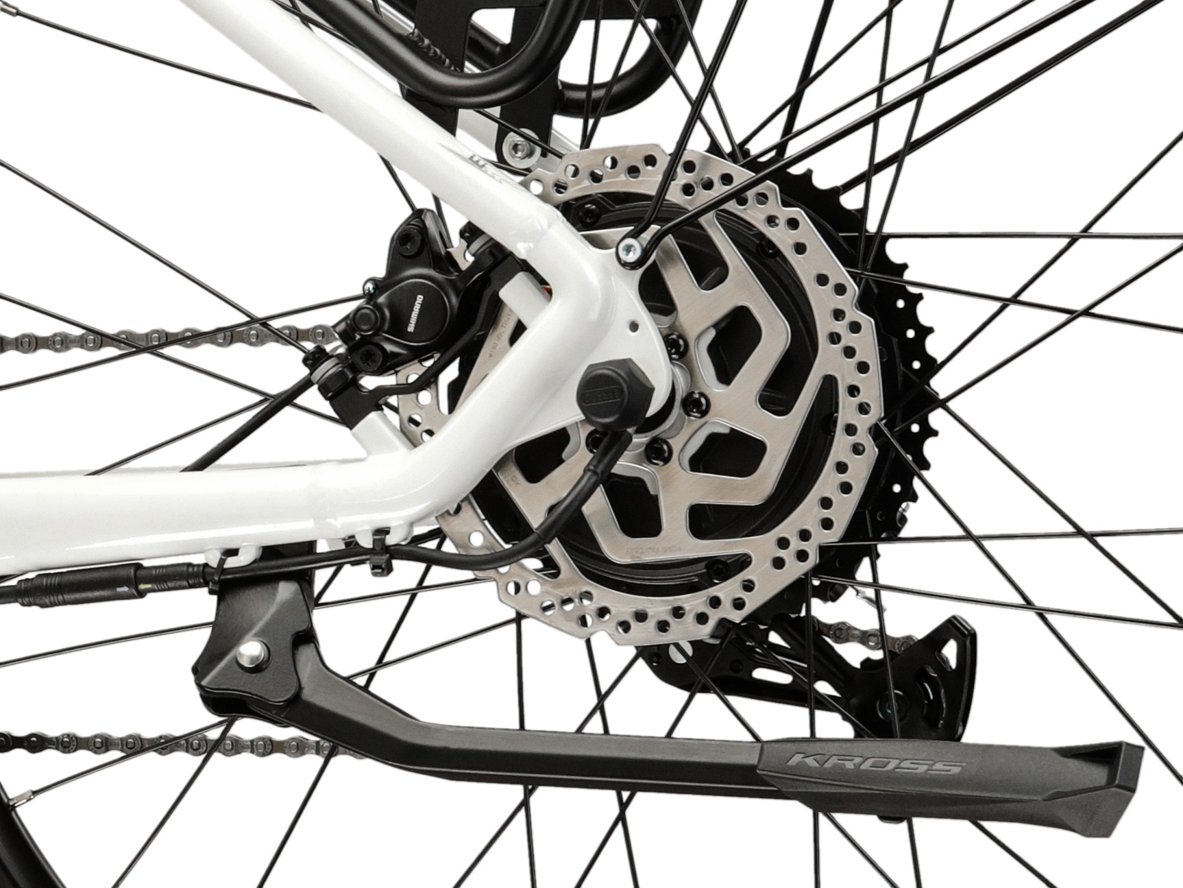 Kross »KROSS E-MTB Lea Boost 1.0 29 Zoll weiß 8 Gänge 2026« 8 Gang Shimano ESSA U2000 Schaltwerk Kettenschaltung Heckmotor 250 W