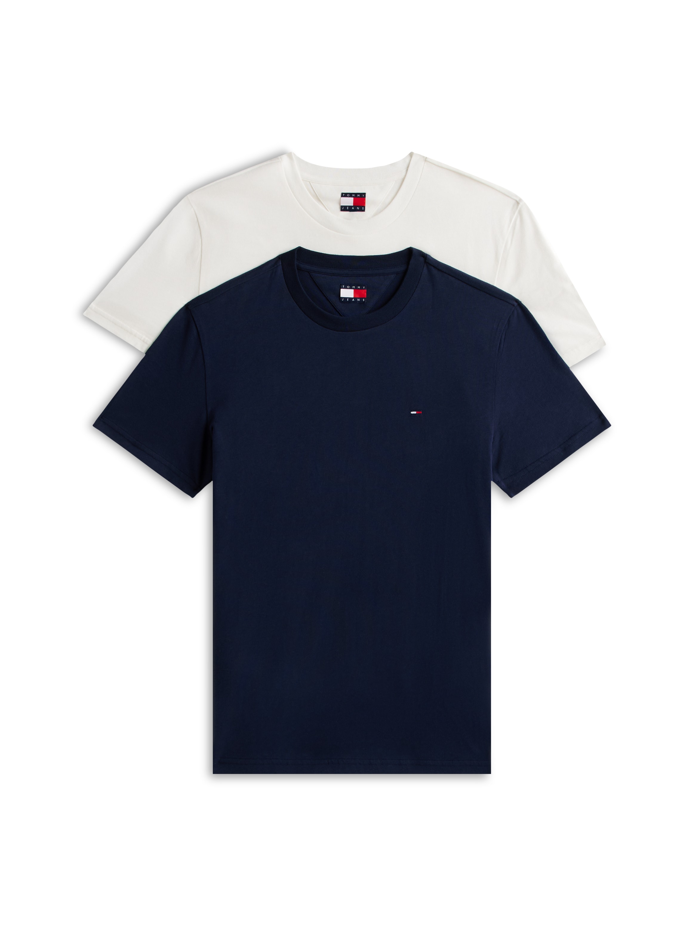Tommy Jeans Rundhalsshirt "TJM XSLIM 2PACK JERSEY TEE EXT", 2er-Packer Pack günstig online kaufen