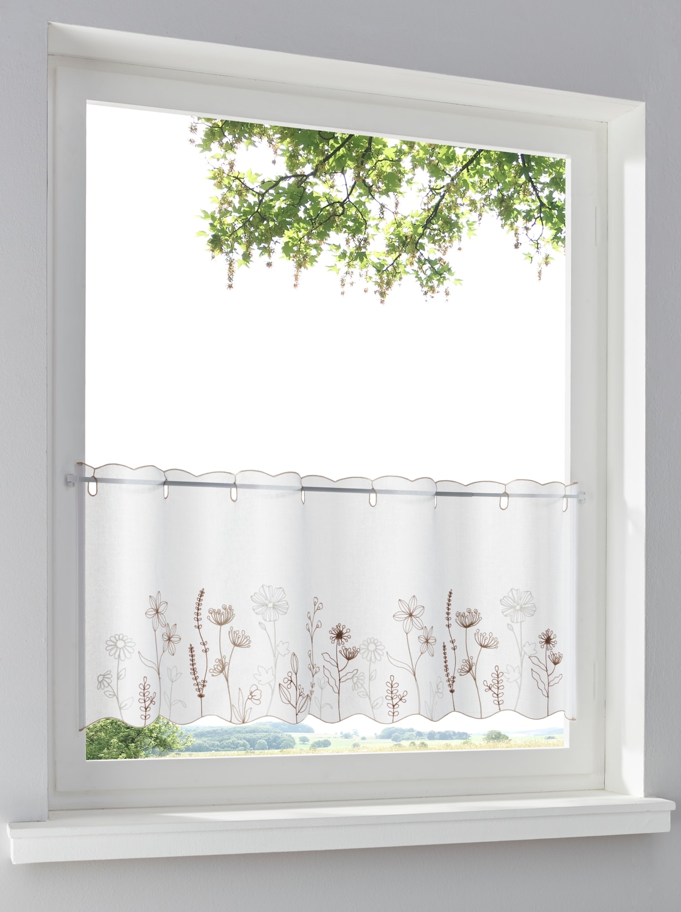 heine home Querbehang Stangendurchzug 1 Stk. tlg.