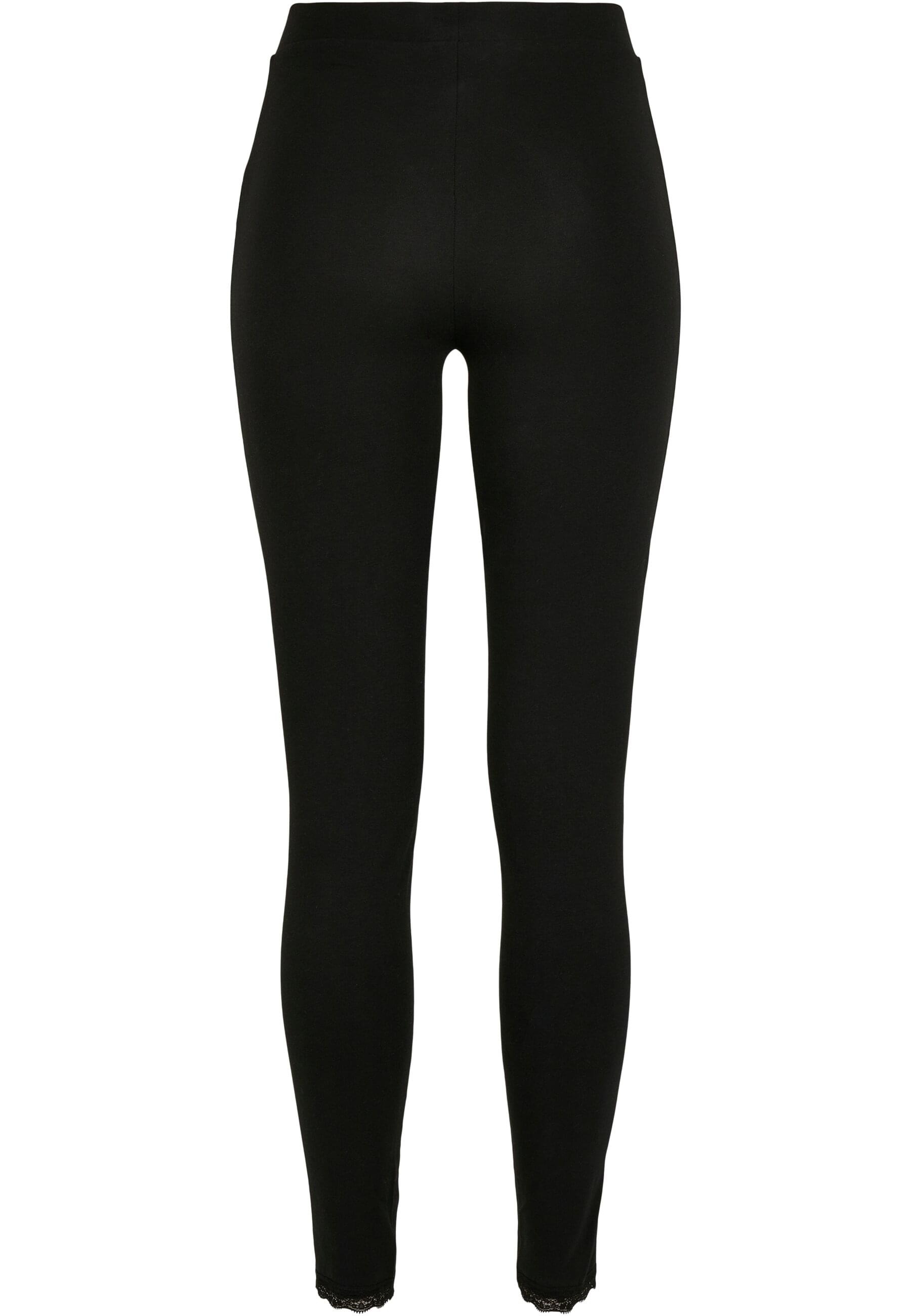 URBAN CLASSICS Leggings »Urban Classics Damen Ladies Lace Hem Leggings«, (1 tlg.)