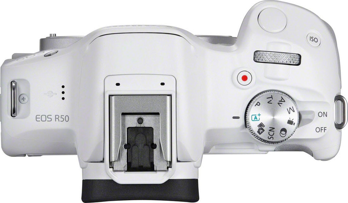 Canon Systemkamera »EOS 18-45mm F4.5-6.3 STM R50 RF-S IS MP, 24,2 Bluetooth-WLAN RF-S STM, IS + BAUR 18-45mm | F4.5-6.3 Kit«