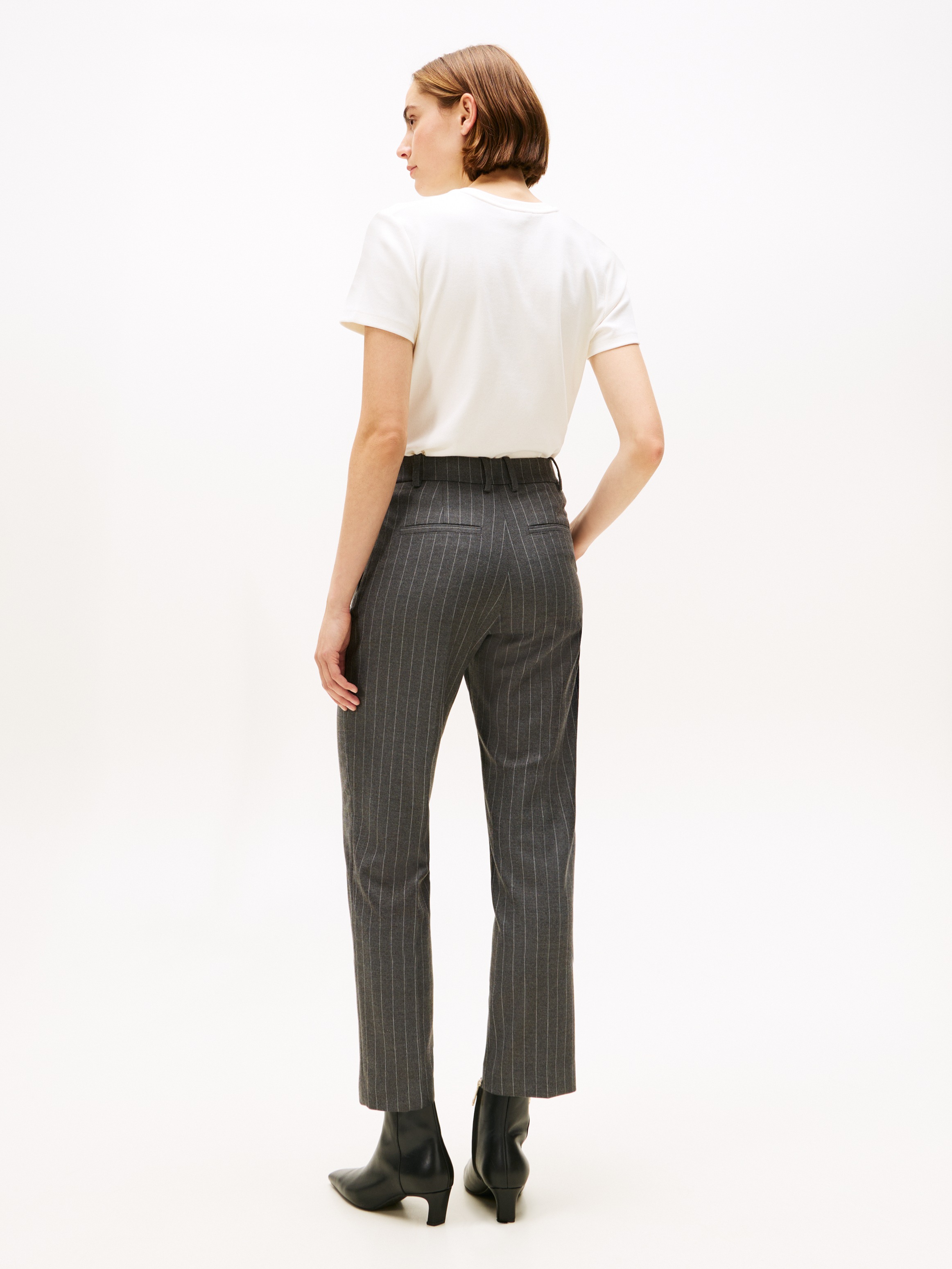 Tommy Hilfiger Webhose »PINSTRIPE SLIM STRAIGHT PANT«, mit Nadelstreifen