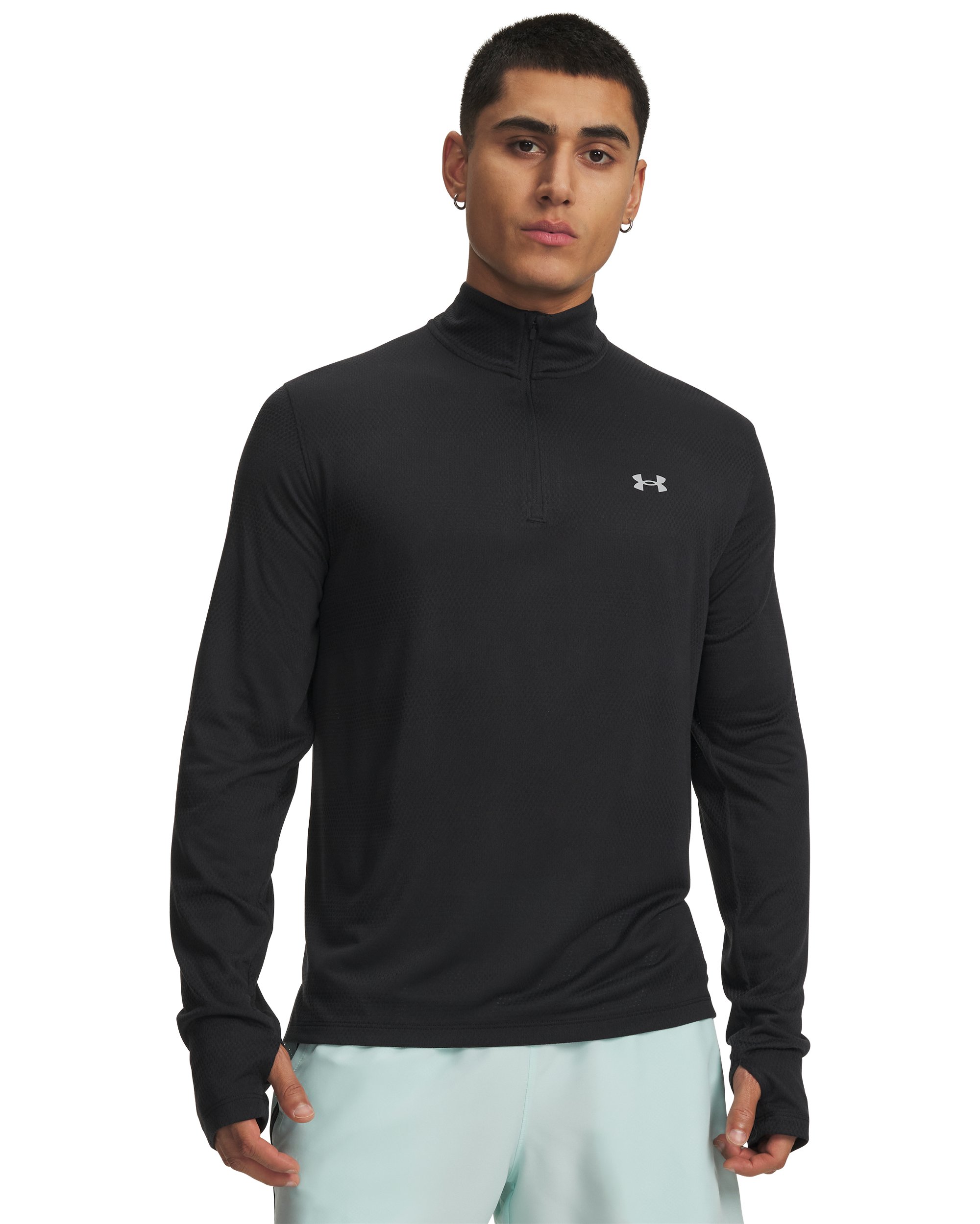 Under Armour Laufshirt "UA VELOCITI 1/4 ZIP" mit Stehkragen, atmungsaktiv, schnell trocknend, elastische Kunstfaser
