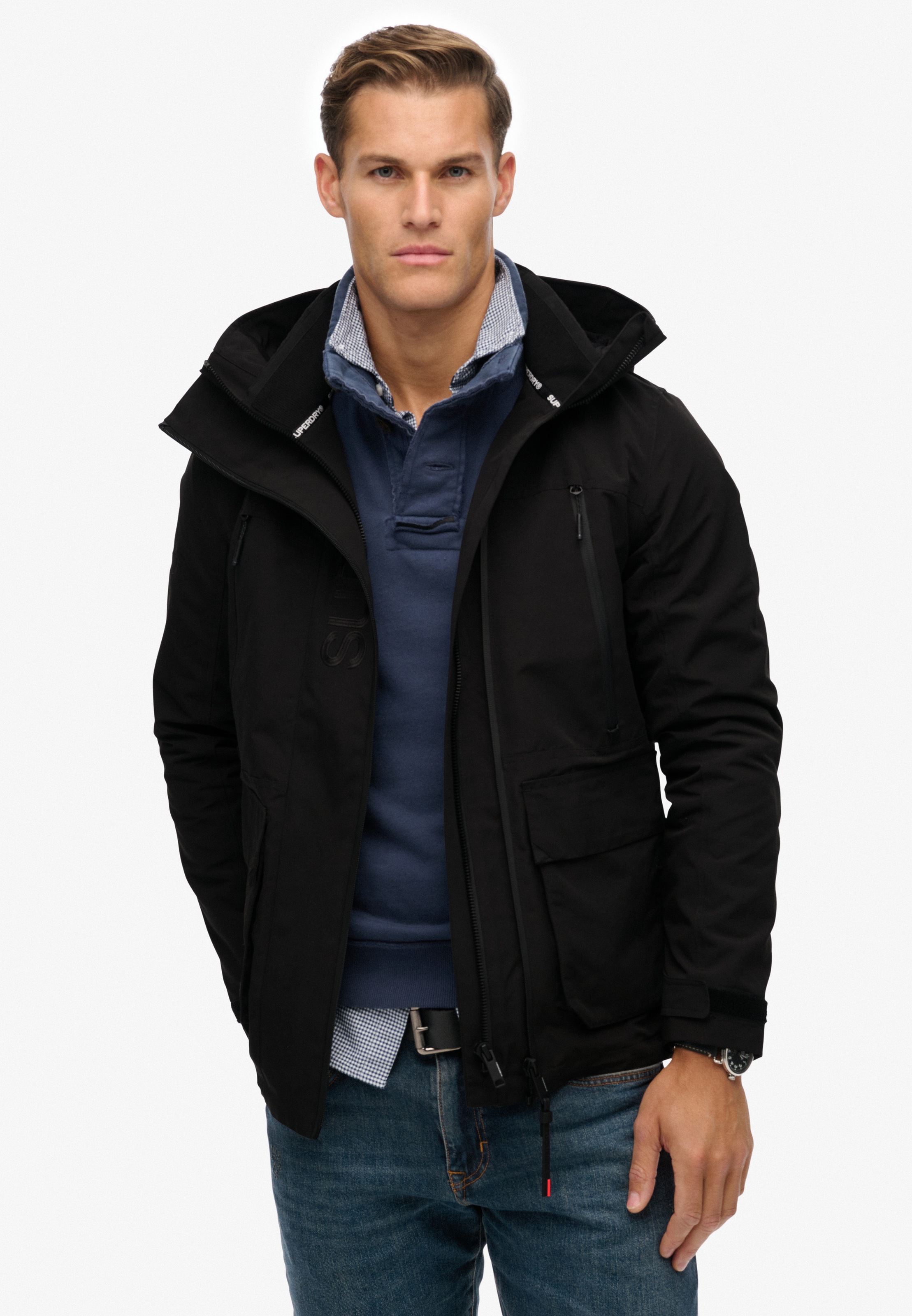 Superdry Outdoorjacke "HOOD ULTIMATE EMB WINDBREAKER", mit Kapuze günstig online kaufen