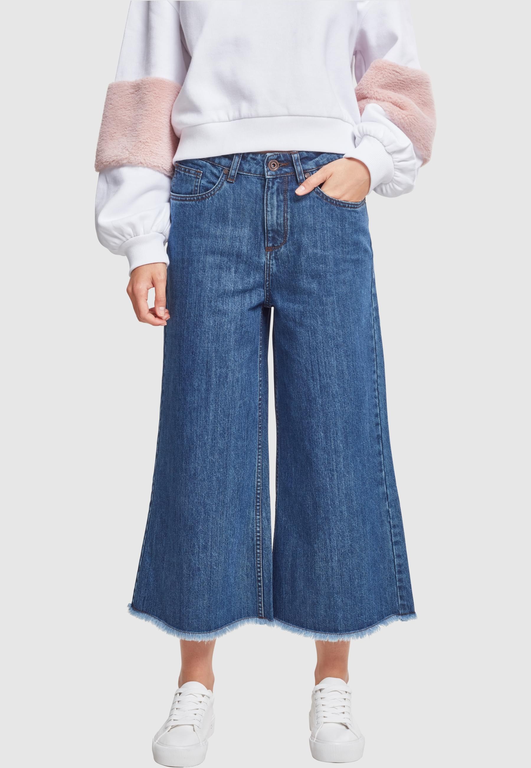 URBAN CLASSICS Bequeme Jeans »Urban Classics Damen Ladies Denim Culotte«, (1 tlg.)
