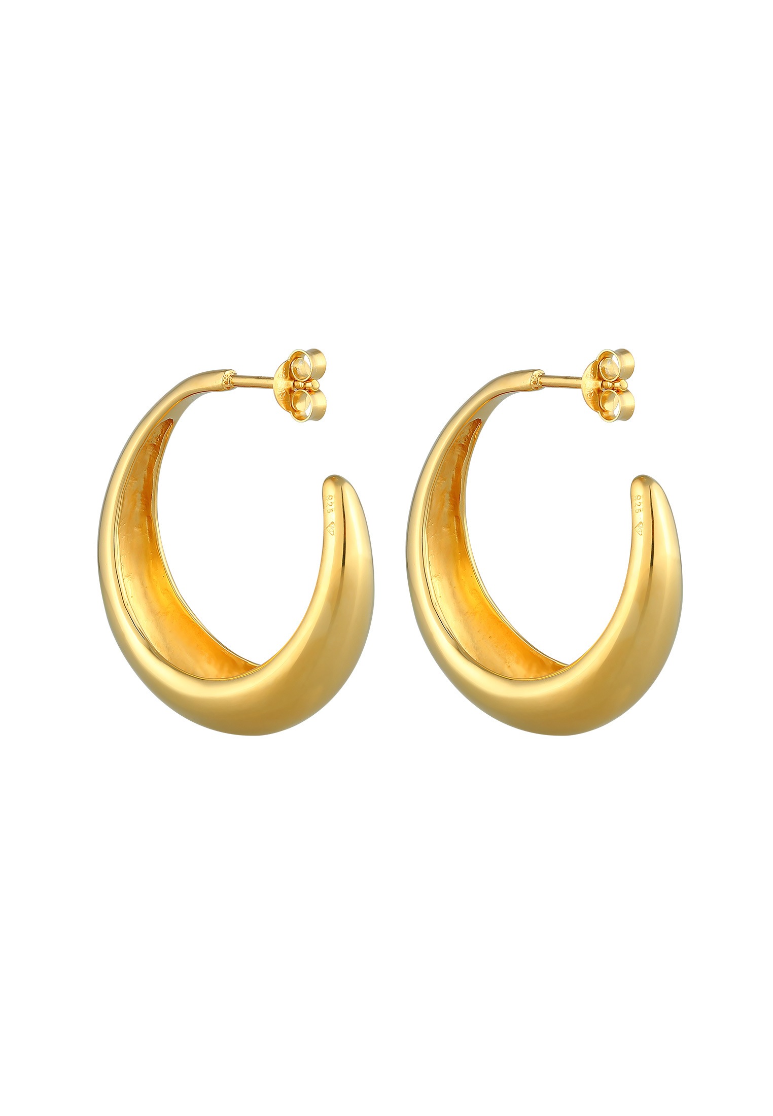 Elli Paar Creolen »Creolen Ohrstecker Chunky 925 Sterling Silber«