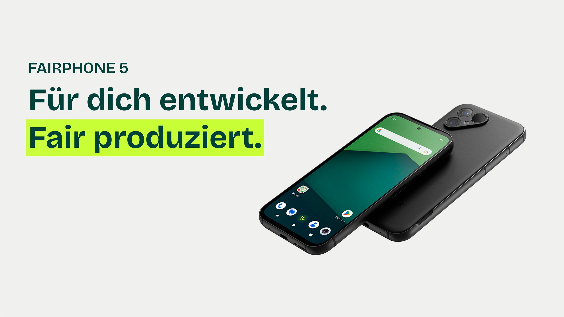 Fairphone Smartphone »5 128GB«, grün