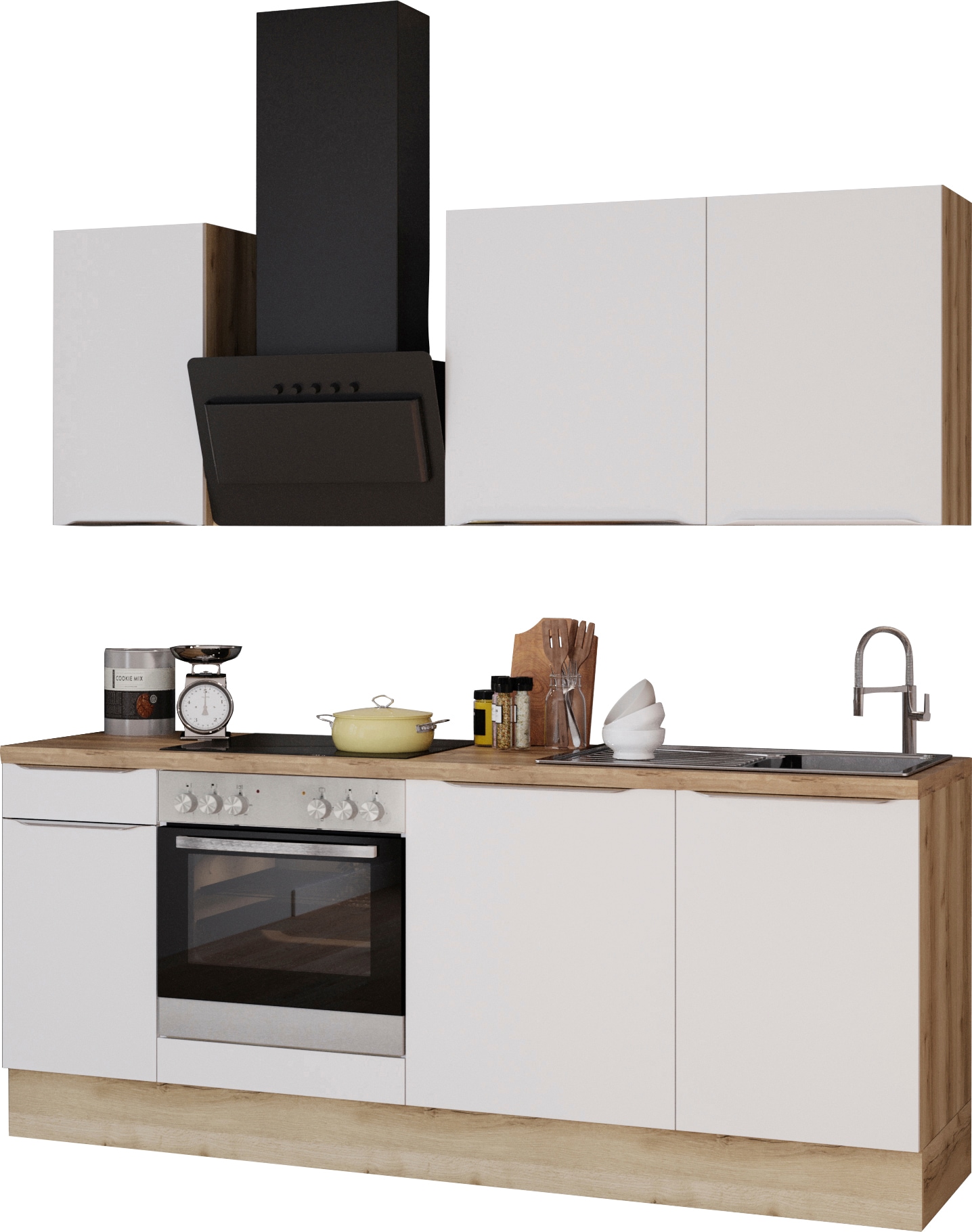 OPTIFIT Küchenzeile »Aken«, mit E-Geräten, Breite 210 cm