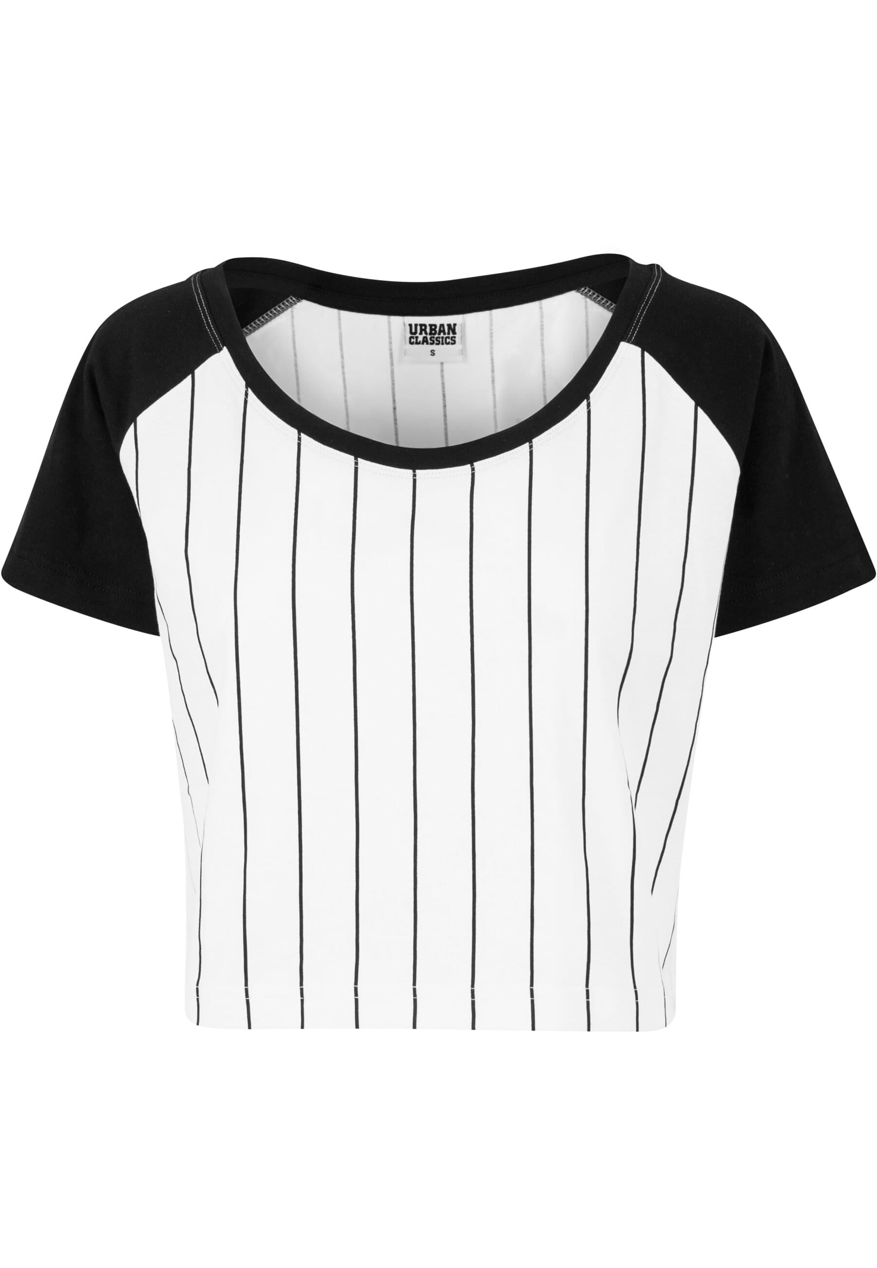 URBAN CLASSICS T-Shirt "Urban Classics Damen Ladies Cropped Baseball Tee" 1 günstig online kaufen