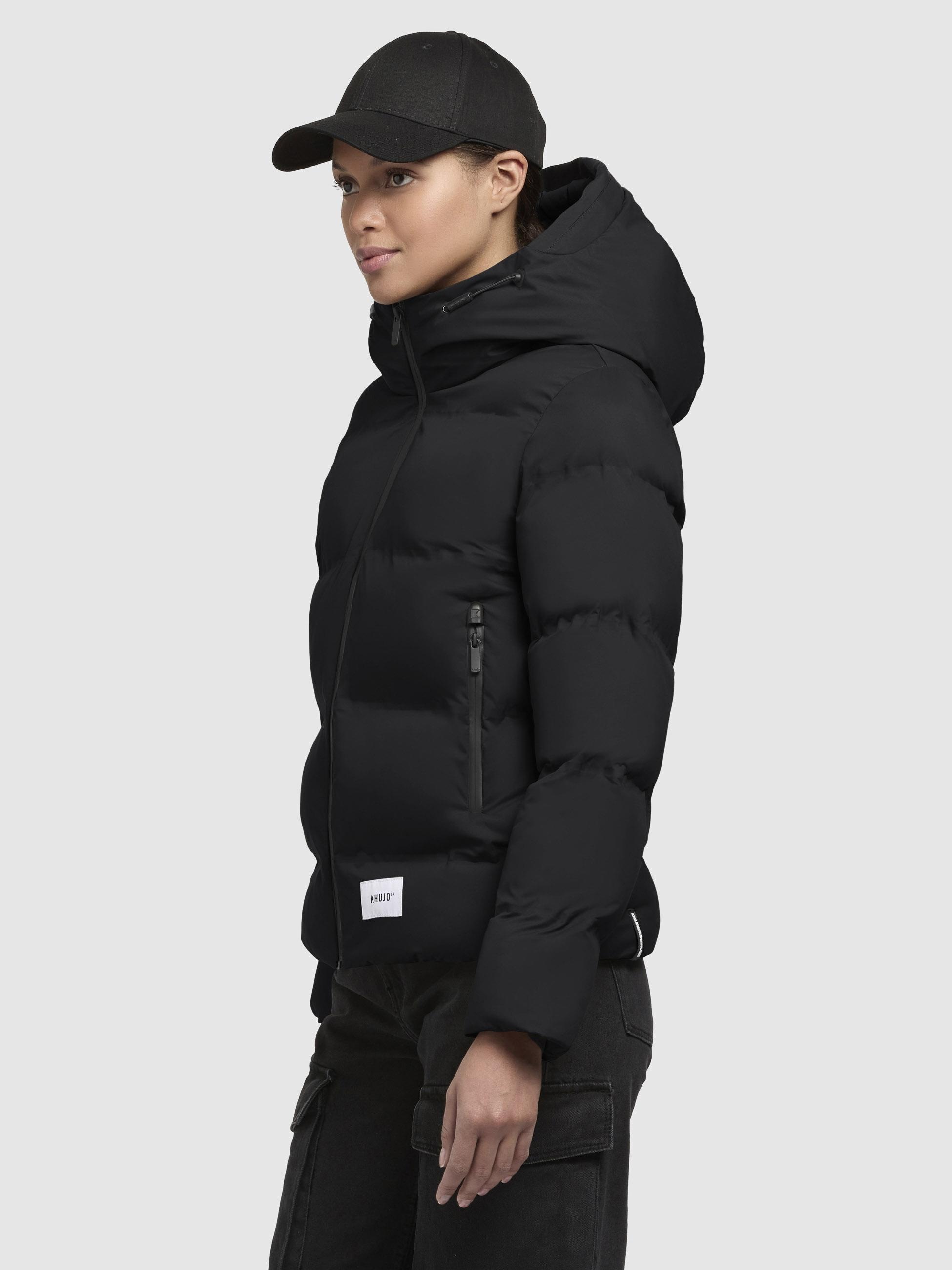 khujo Winterjacke »Liev-YM«, mit Kapuze, Warme gesteppte Damen Kapuzenjacke