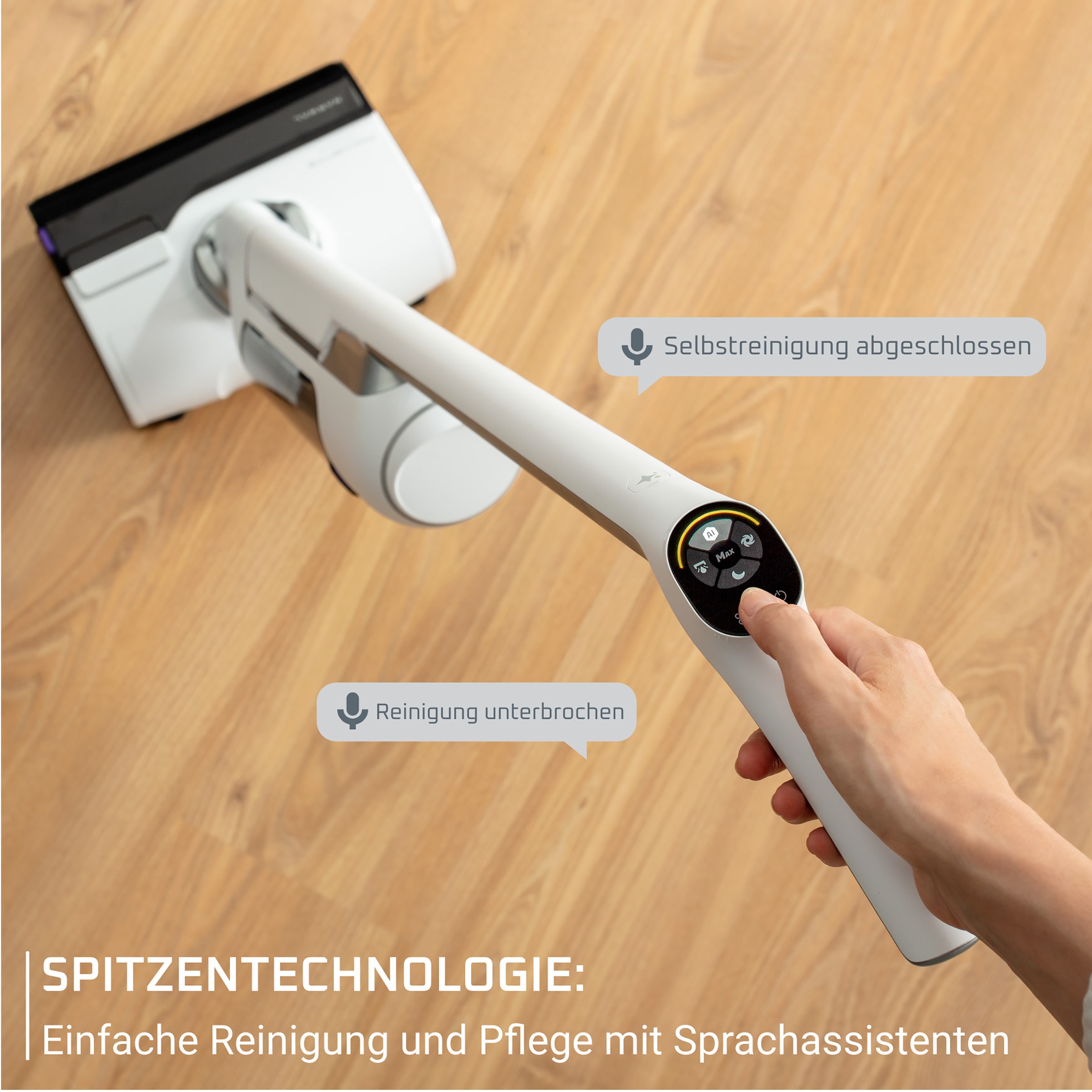 Rowenta Nass-Trocken-Akkusauger »GZ7540 X-Clean 10«, lange Laufzeit, selbstreinigend und -trocknend, geeignet für Hartböden