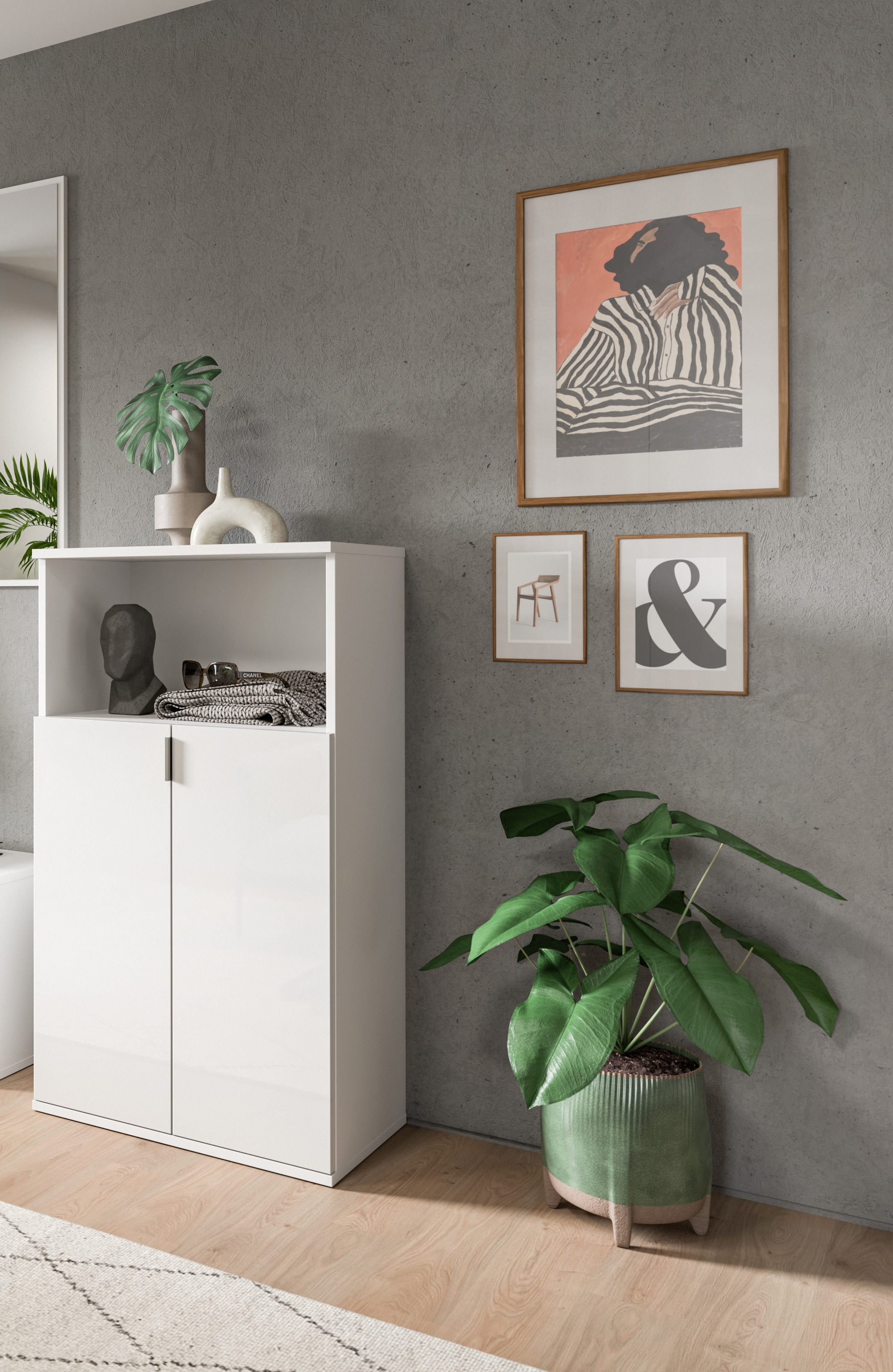 INOSIGN Schuhschrank "Trondheim Schuhschrank, Höhe 110 cm," 1 Stk. tlg. hoc günstig online kaufen