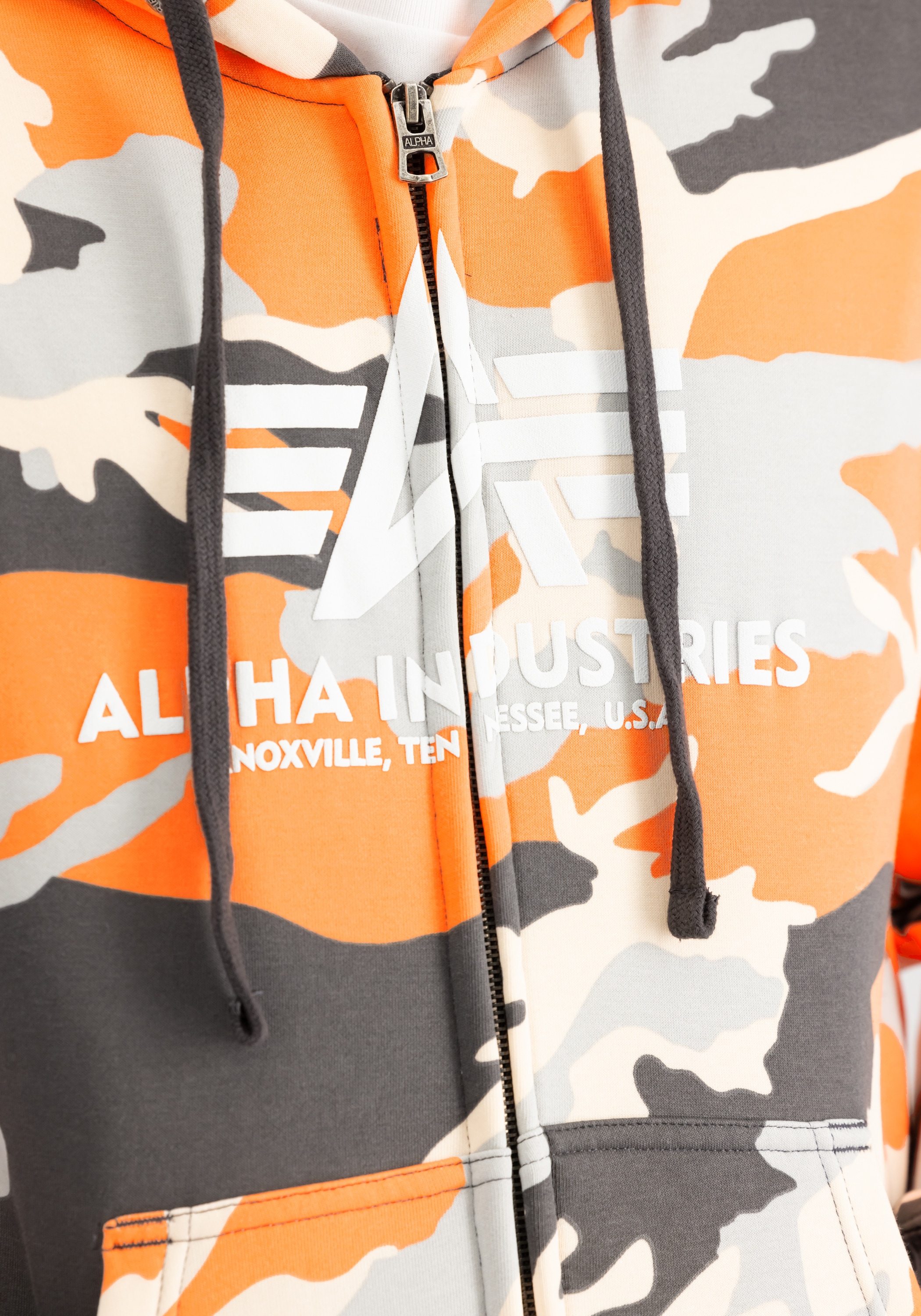 Alpha Industries Hoodie »Alpha Industries Men - Hoodies Basic Zip Hood Camo PP«