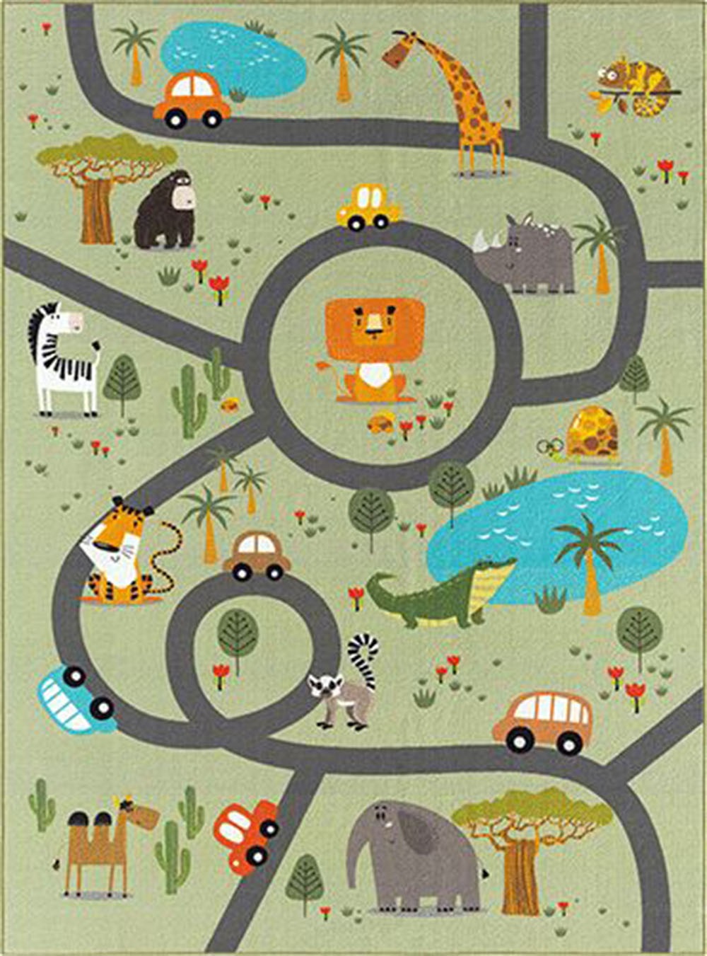 the carpet Teppich »Happy Life«, rechteckig, 4 mm Höhe, Life Kinderzimmer Teppich Spielteppich pflegeleicht