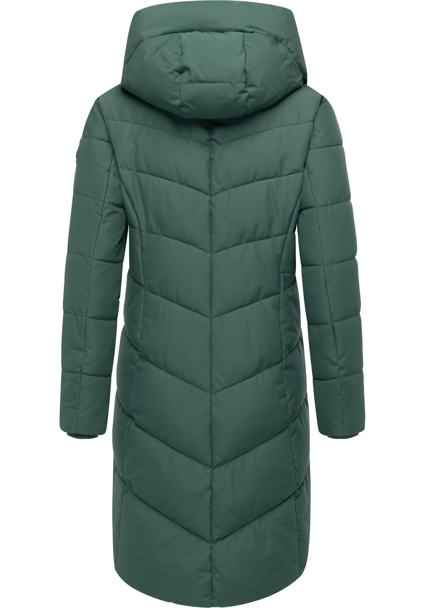 Ragwear Steppmantel »Natalin YOUMODO«, Warmer Damen Wintermantel mit V-Steppung und Kapuze