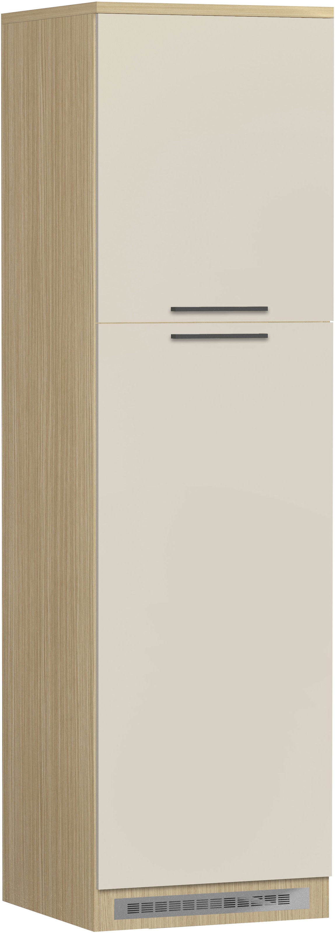 KOCHSTATION Kühlumbauschrank "Luna, Kühlschrank-Umbau, Einbauschrank für Kühlschrank, Made in Italy" B/T/H: 60×60×214,5 cm, für zwei Kühlschrankhöhen vorbereitet
