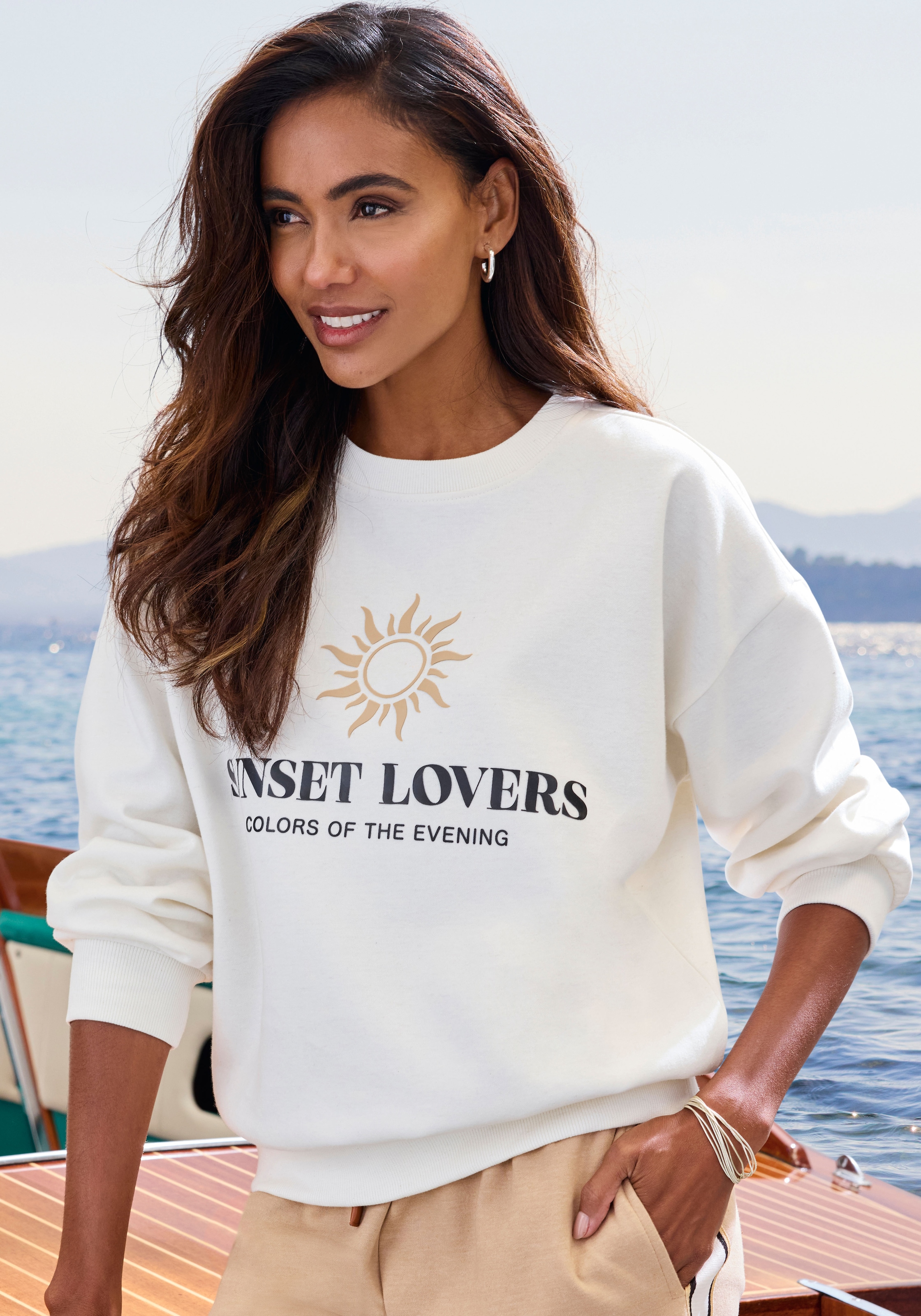 H.I.S Sweatshirt, mit großem Front-Print, Loungewear günstig online kaufen