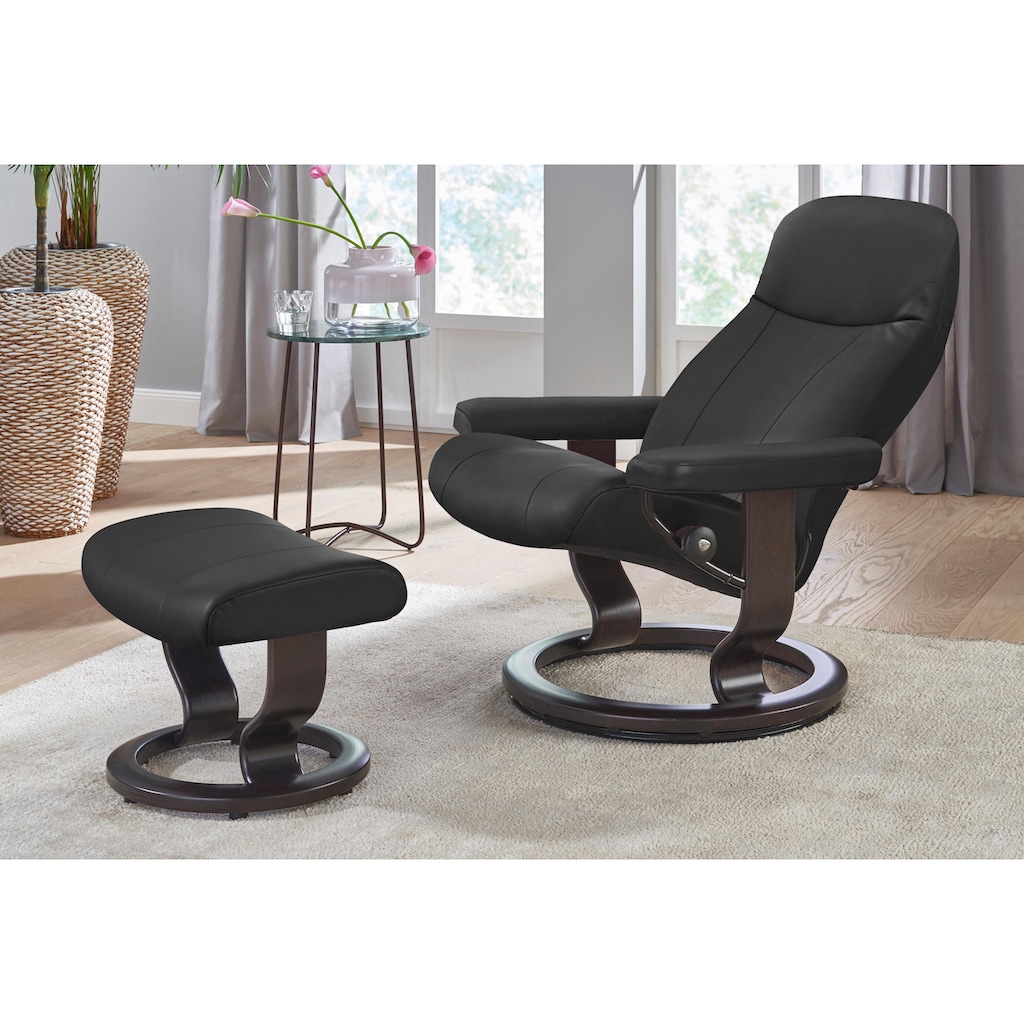 Stressless® Relaxsessel »Garda«, (Set, Relaxsessel mit Hocker)