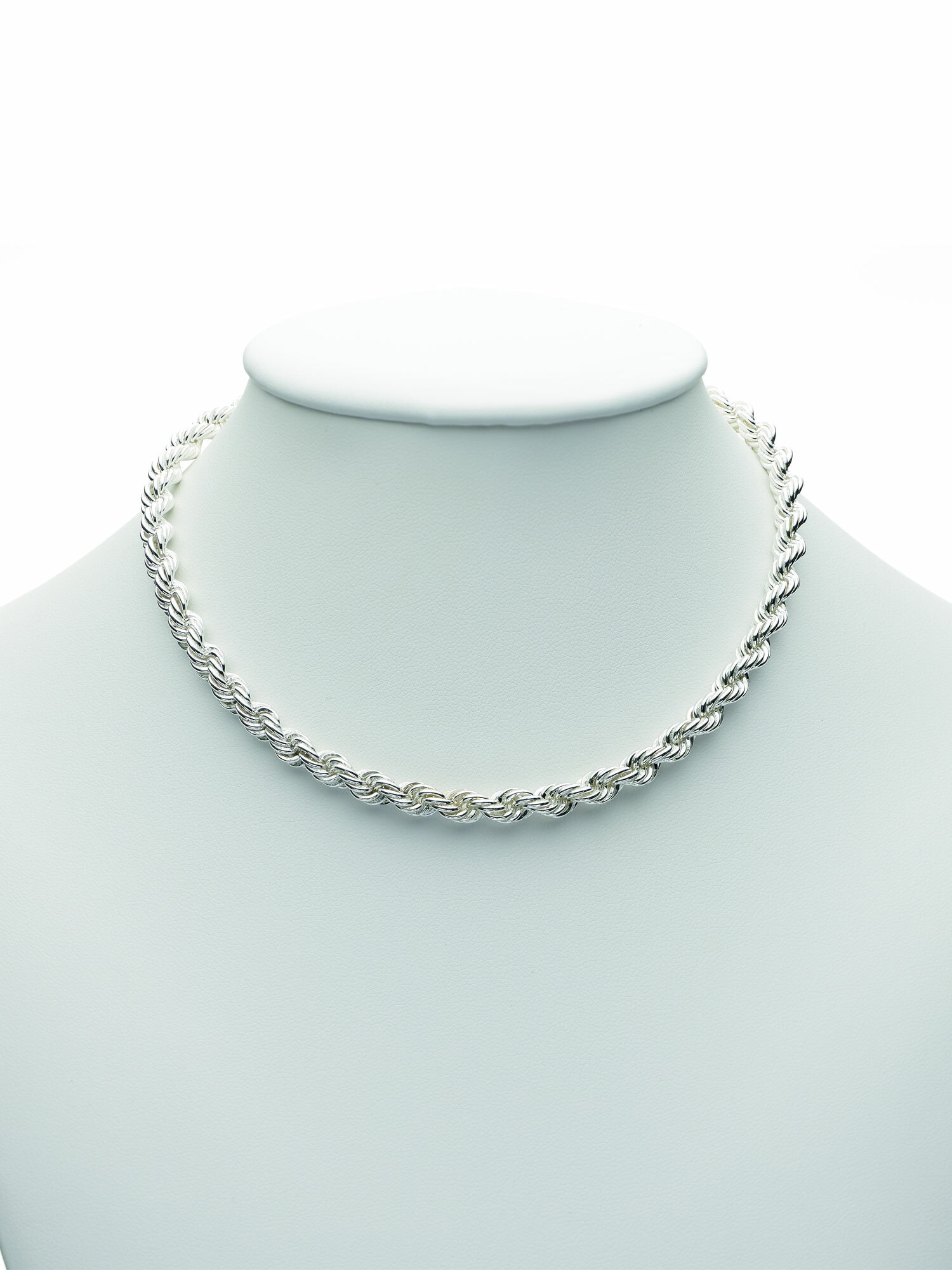 Adelia´s Silberkette »925 Silber Kordel Halskette 45 cm Ø 5,5 mm«, Silberschmuck für Damen