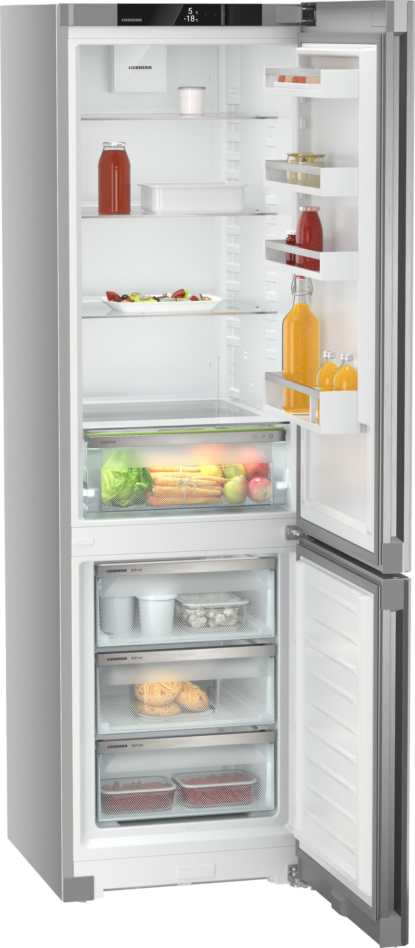 Liebherr Kühl-/Gefrierkombination Pure »KGNsf 57Va03_091706651« 201,5 cm hoch 59,7 cm breit