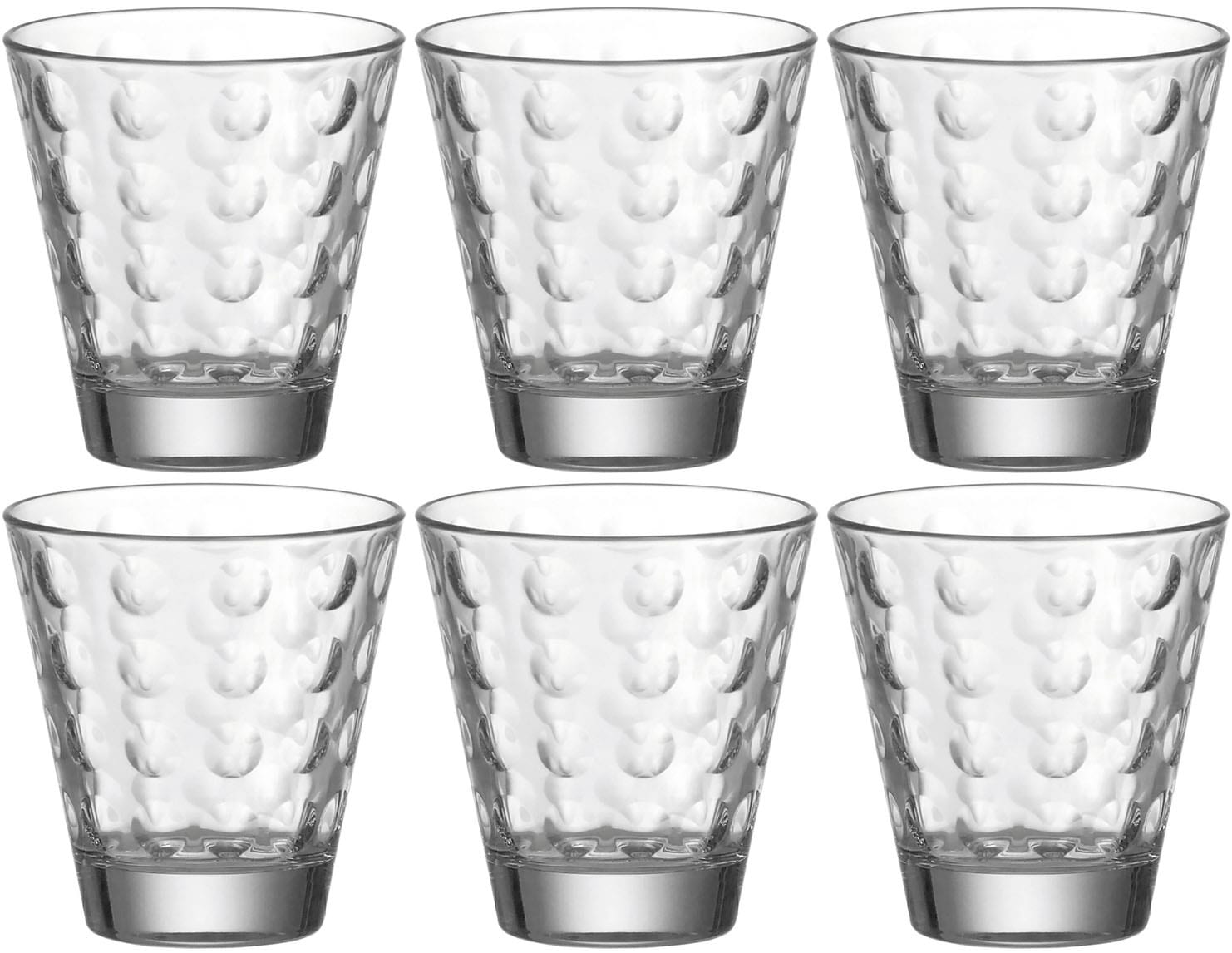 Gläser-Set »OPTIC«, (Set, 6 tlg.), 215 ml, 6-teilig