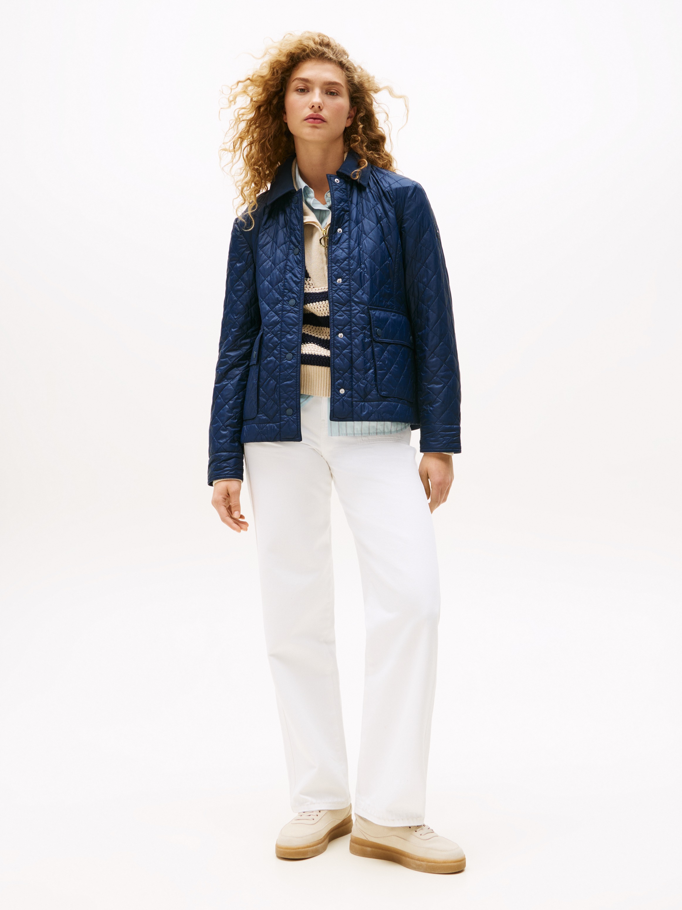 Tommy Hilfiger Steppjacke "PADDED NYLON SLIM QUILTED JACKET", ohne Kapuze günstig online kaufen