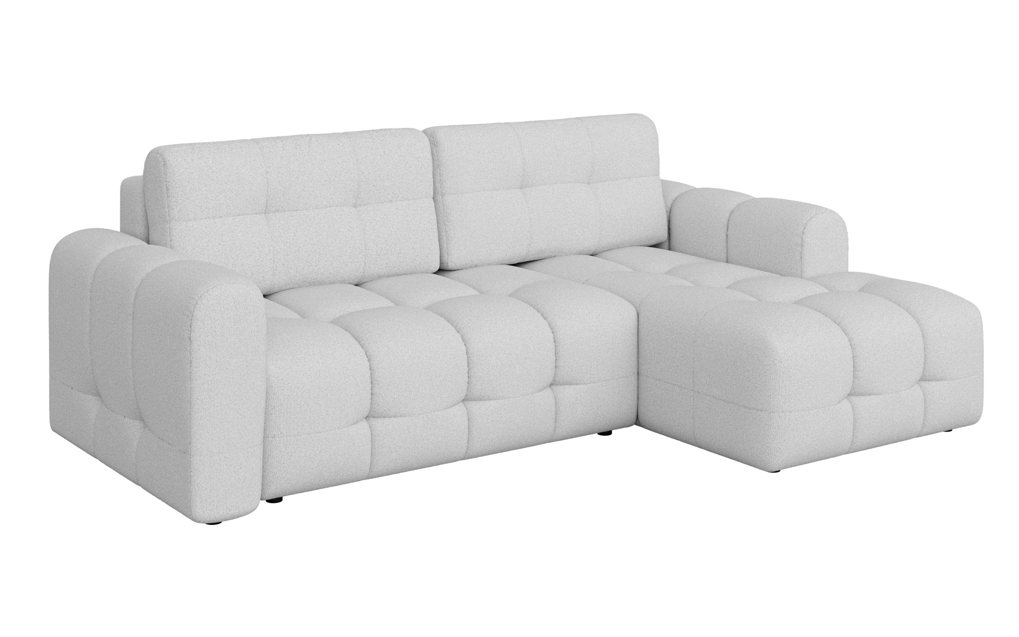 INOSIGN Ecksofa »Manilla, wahlweise mit Bettfunktion, B/T/H 265/170/91 cm«, L-Form mit Recamiere rechts/links bestellbar, Wellenunterfederung