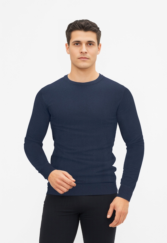Jack & Jones "JJEEMIL KNIT CREW NECK NOOS" Baumwollmischung, regular fit