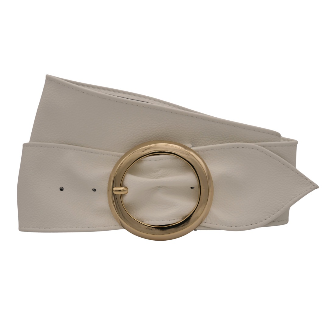 ANNAMATONI Damen Ledergürtel "AnnaMatoni Taillengürtel Ora Taillengürtel Ora", weiß, Gr. 105, 100% Leder, Gürtel