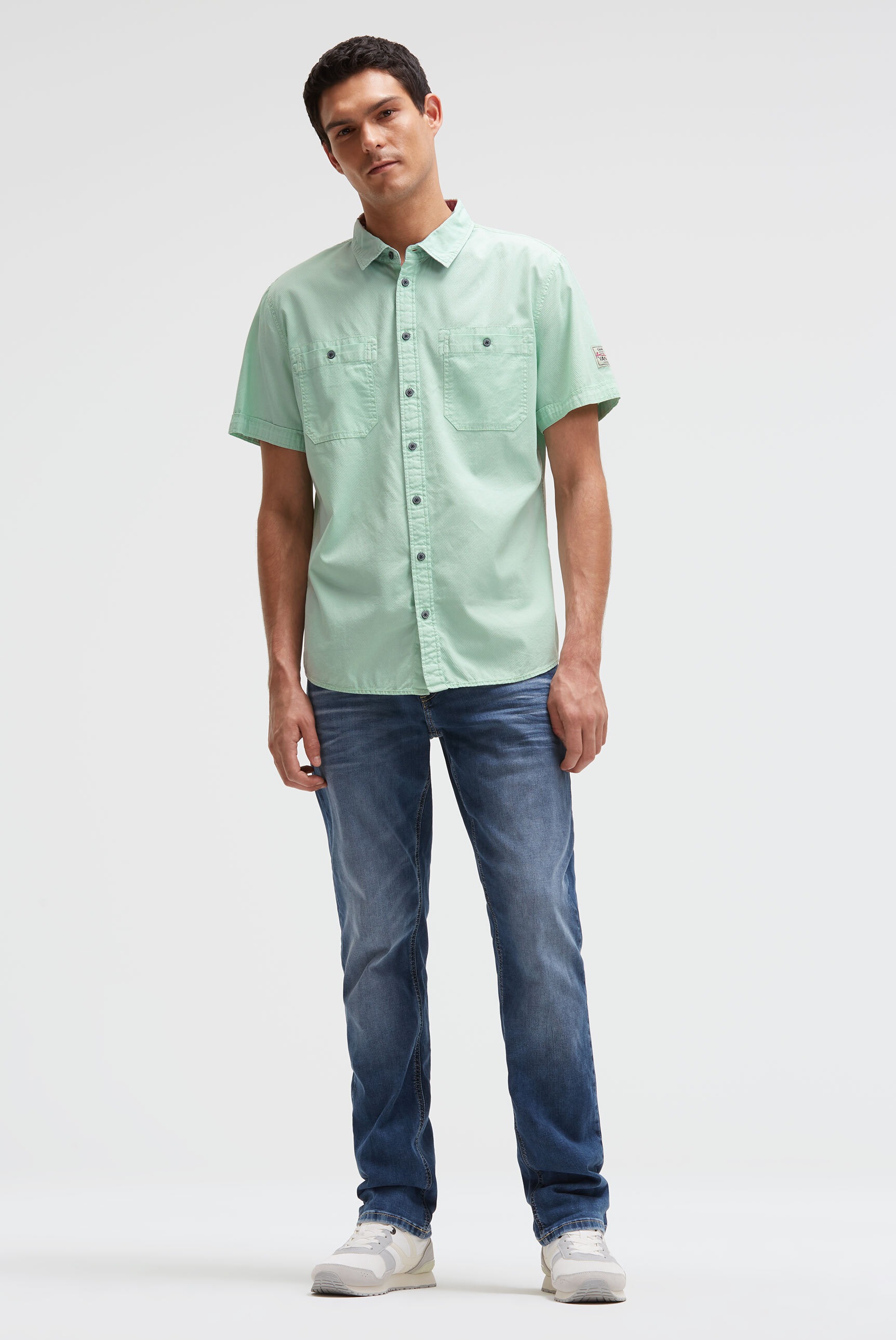 Camp David Short Sleeve Shirt Green XL 2