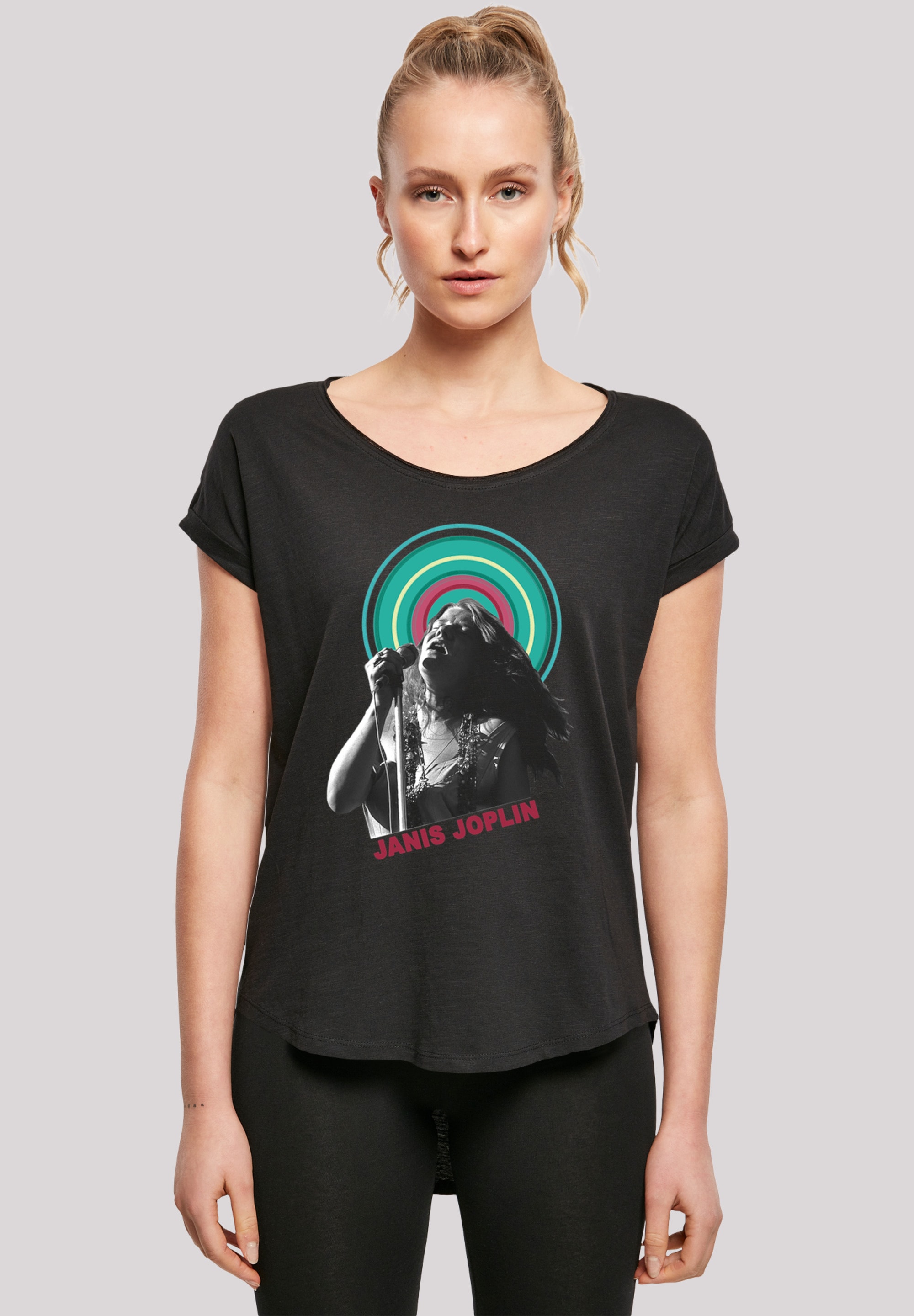 F4NT4STIC T-Shirt "Long Cut T-Shirt Janis Joplin Halo Photo", Damen,Premium günstig online kaufen