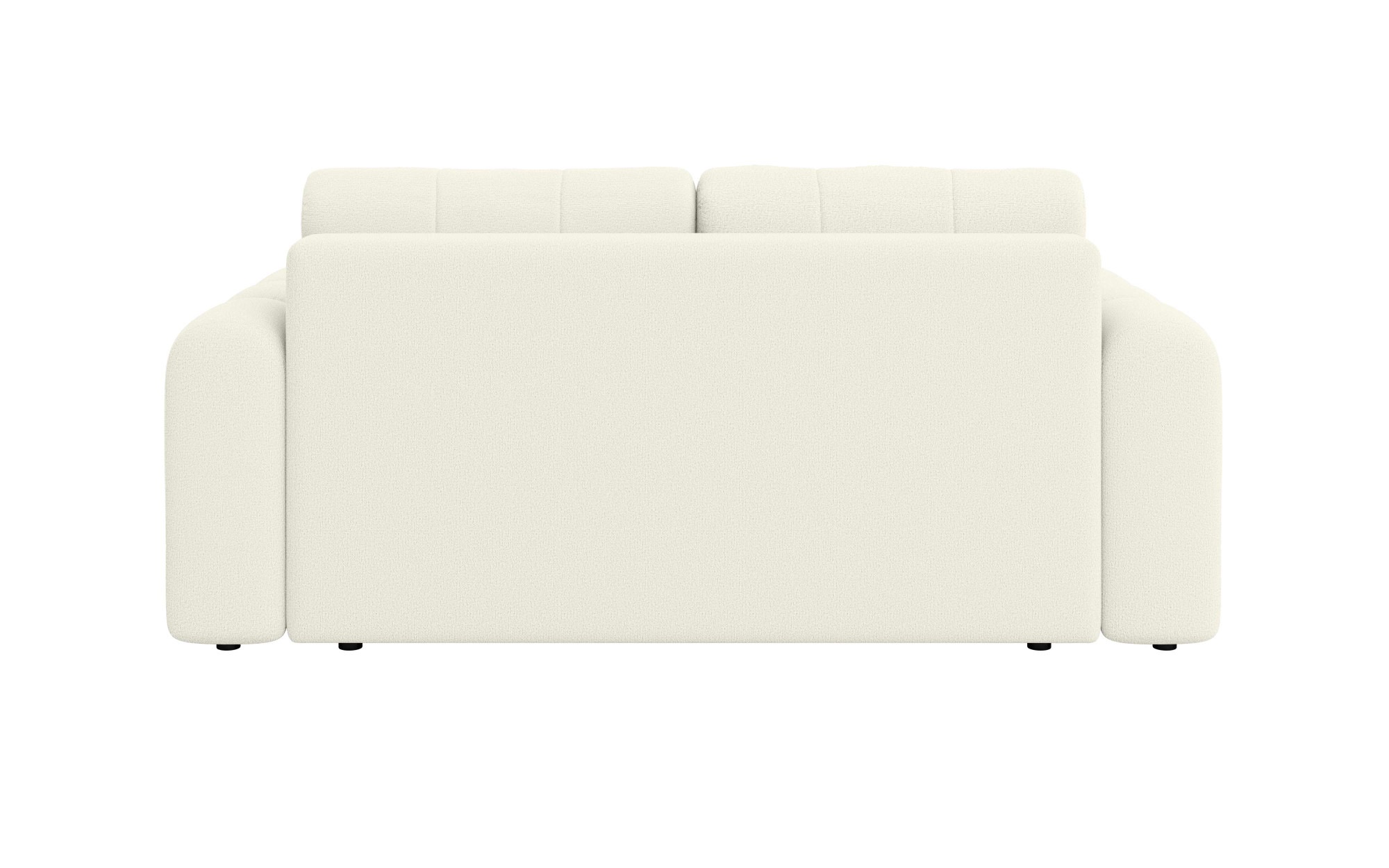 INOSIGN 2-Sitzer »Manilla, trendige Steppung, 2 Rückenkissen, B/T/H 195/107/91 cm«, mit Wellenunterfederung, in verschiedenen Materialien und Farben