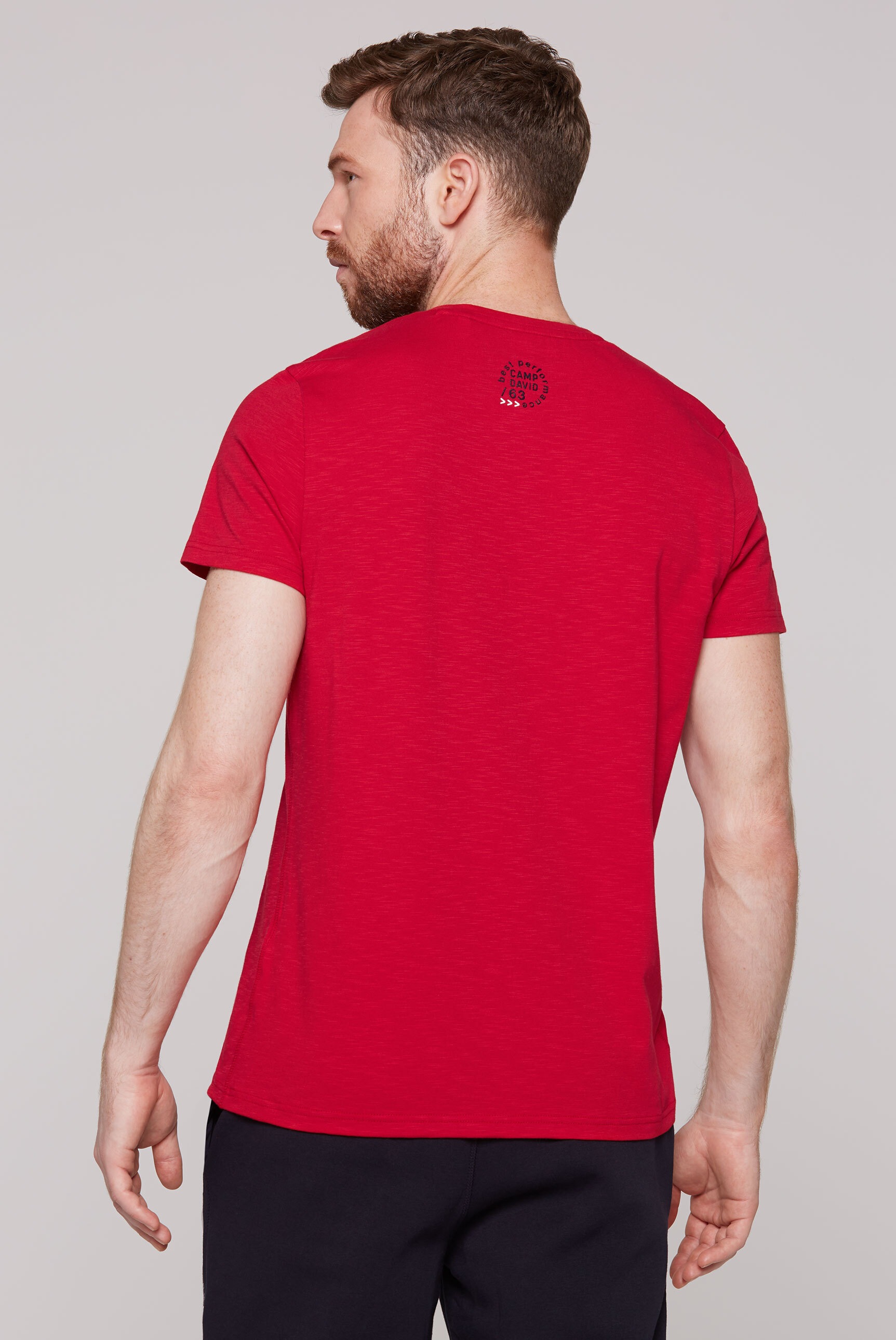 CAMP DAVID V-Shirt, mit maskulinem V-Ausschnitt