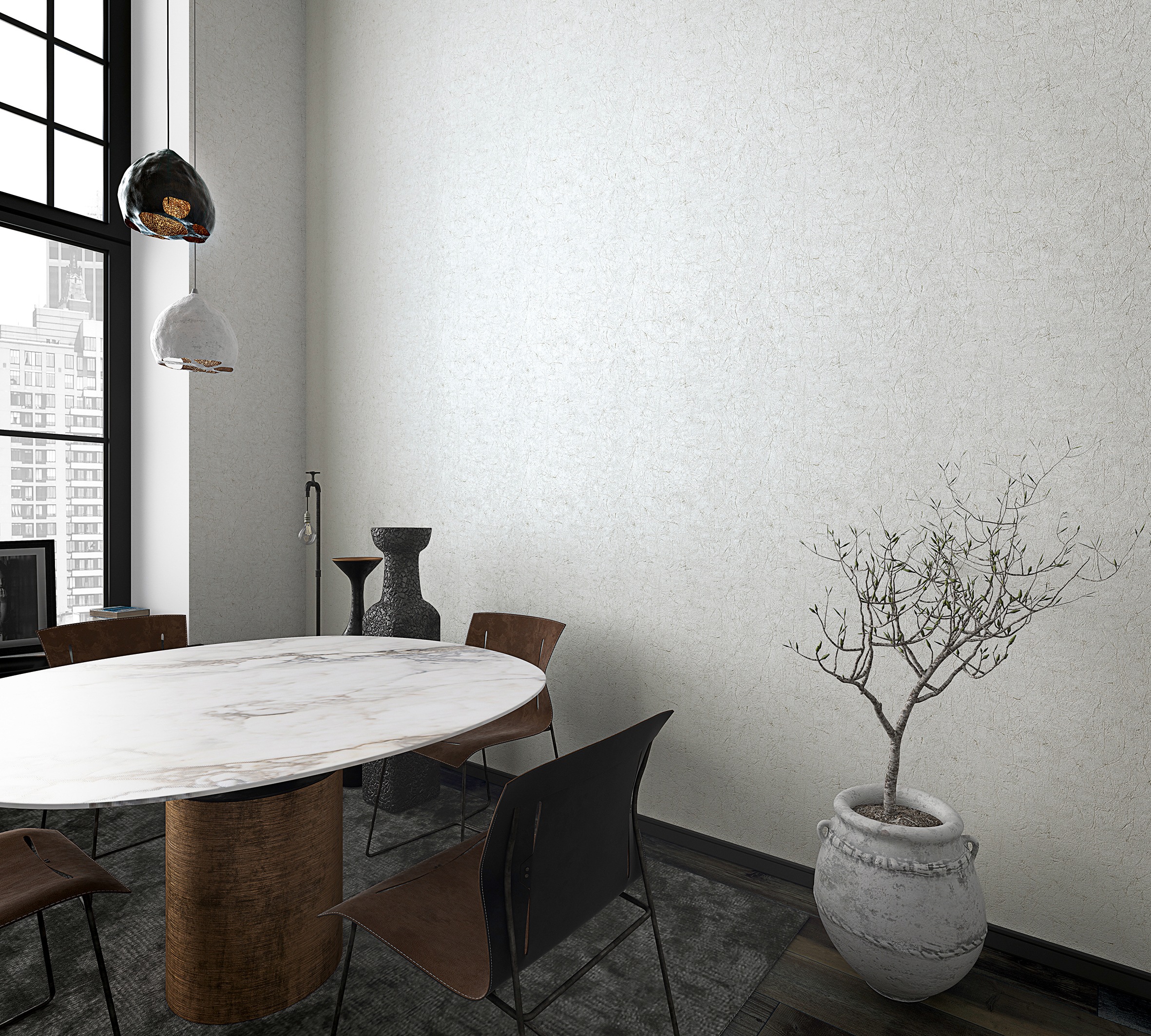 Marburg Vliestapete, Steinoptik, moderne Tapete für Wohnzimmer Schlafzimmer Küche