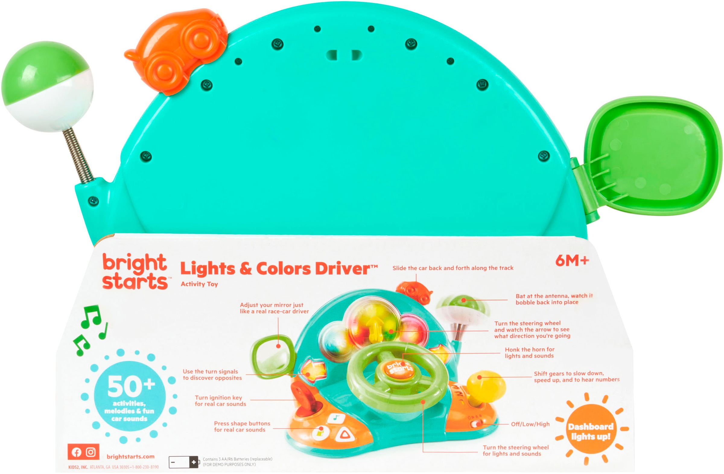 Bright Starts Lernspielzeug »Lights & Colors Driver™«, mit Licht und Sound