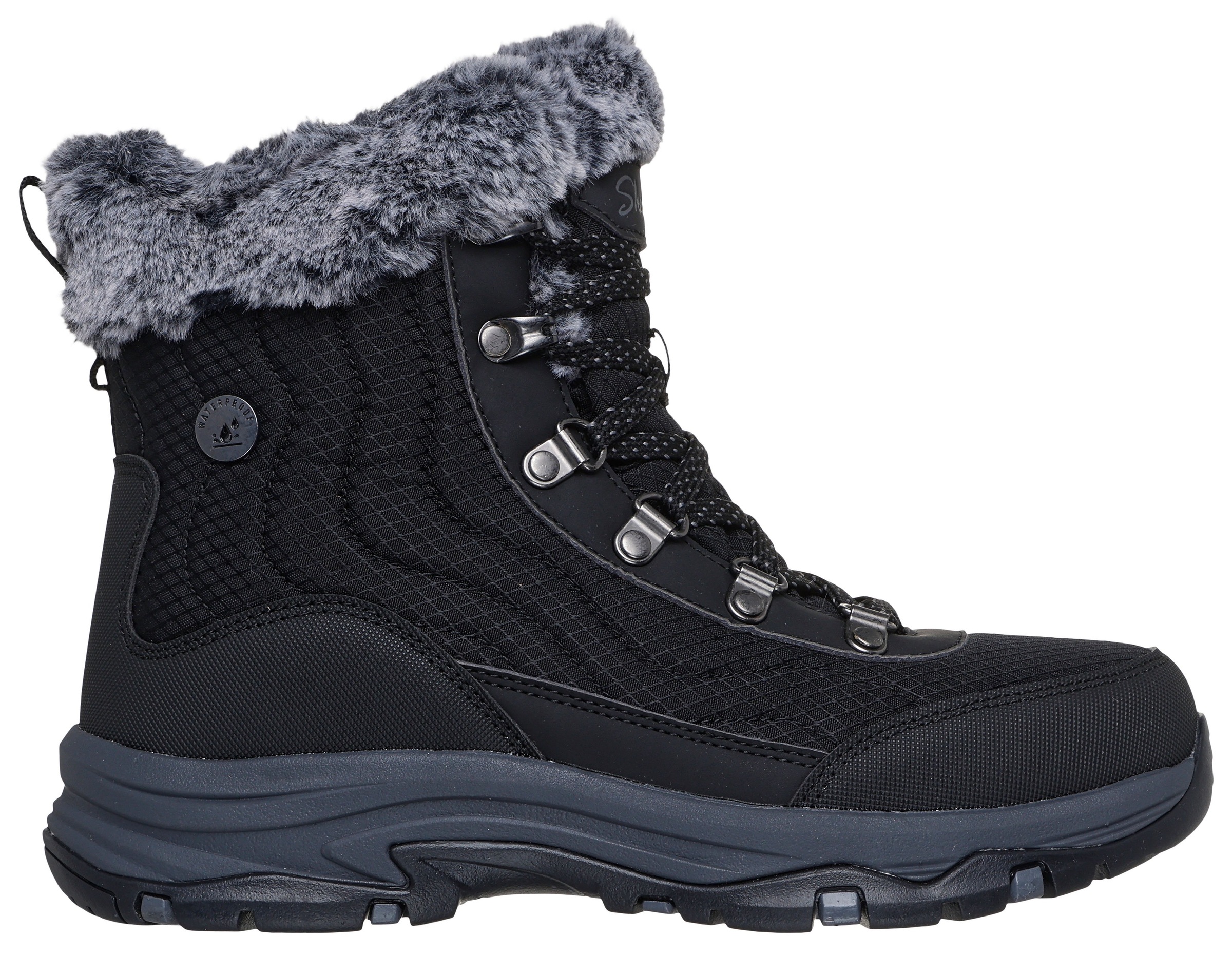 Skechers Winterboots »TREGO-STORMIE«, Snowboots, Schnürstiefel mit rutschhemmender Laufsohle