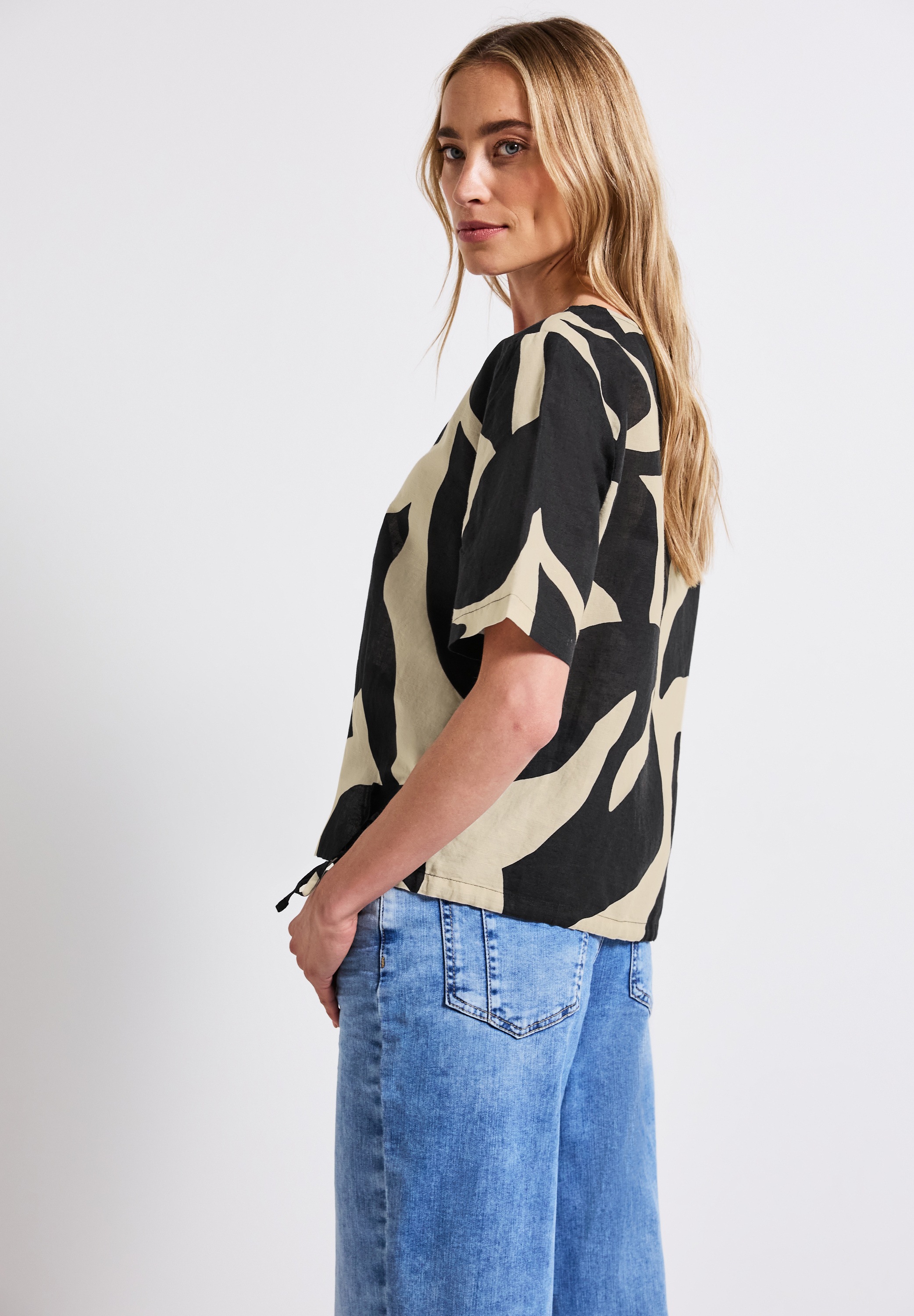 STREET ONE Shirtbluse, mit Tunnelzugsaum günstig online kaufen