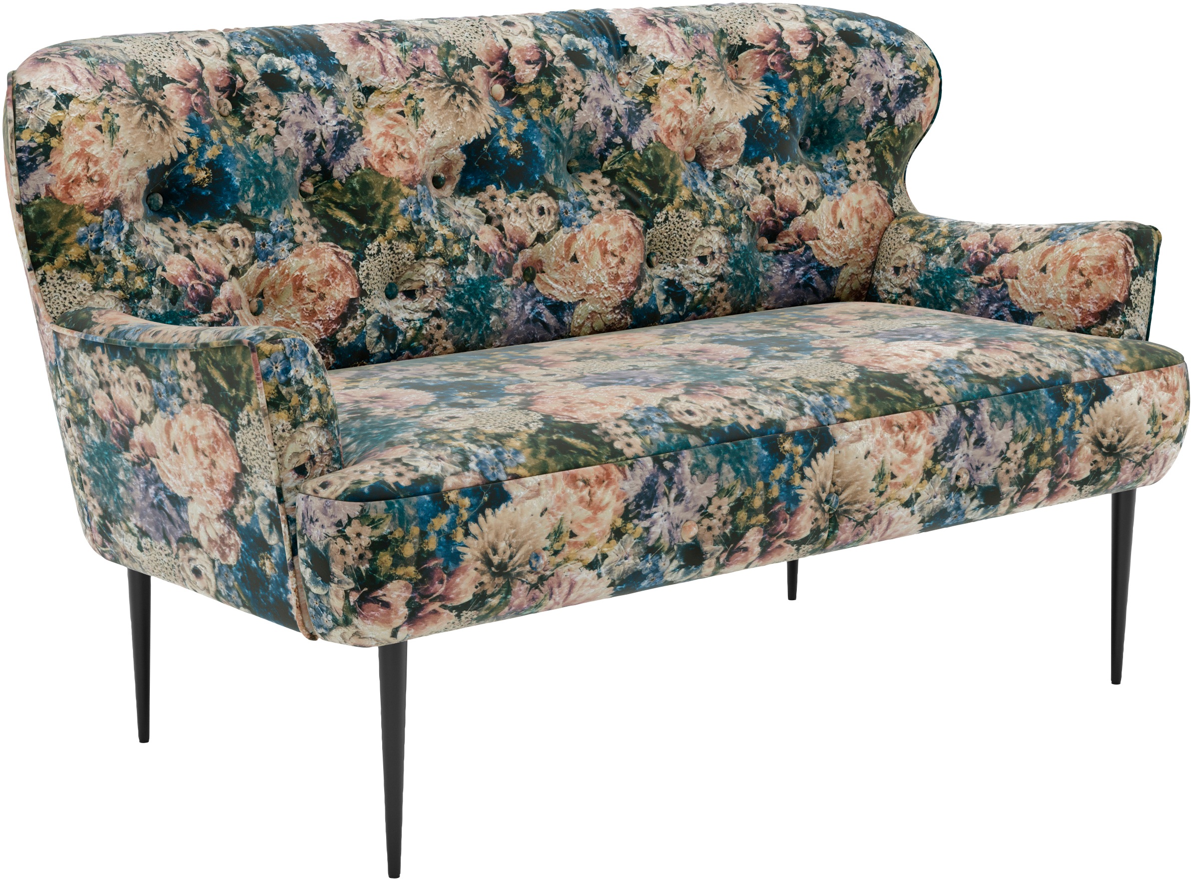 Thumbnail - Home affaire 2-Sitzer "Amber" mit Knopfheftung,in verschieden Stoffarten