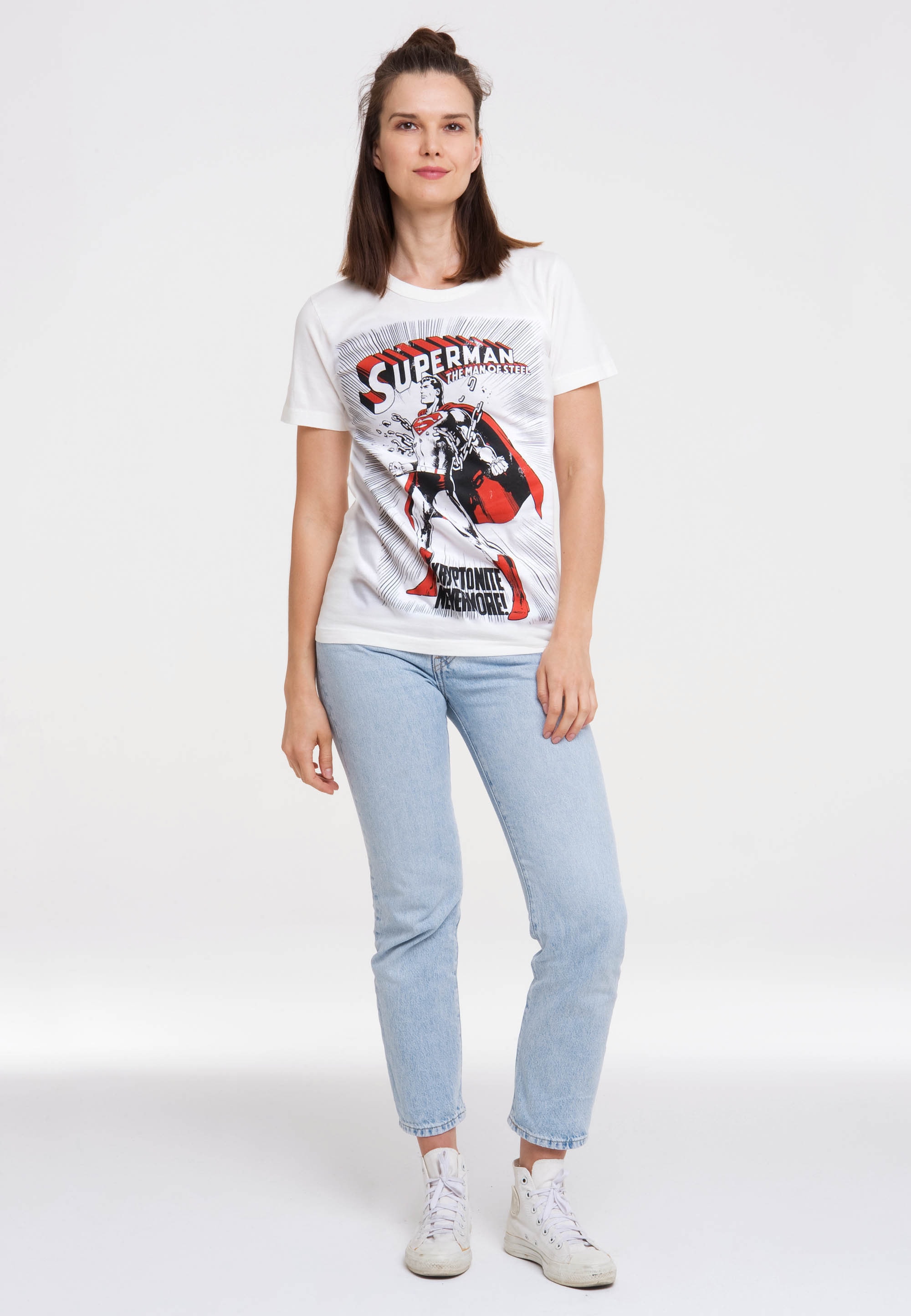 LOGOSHIRT T-Shirt »Superman Kryptonite«, mit trendigem Superhelden-Print