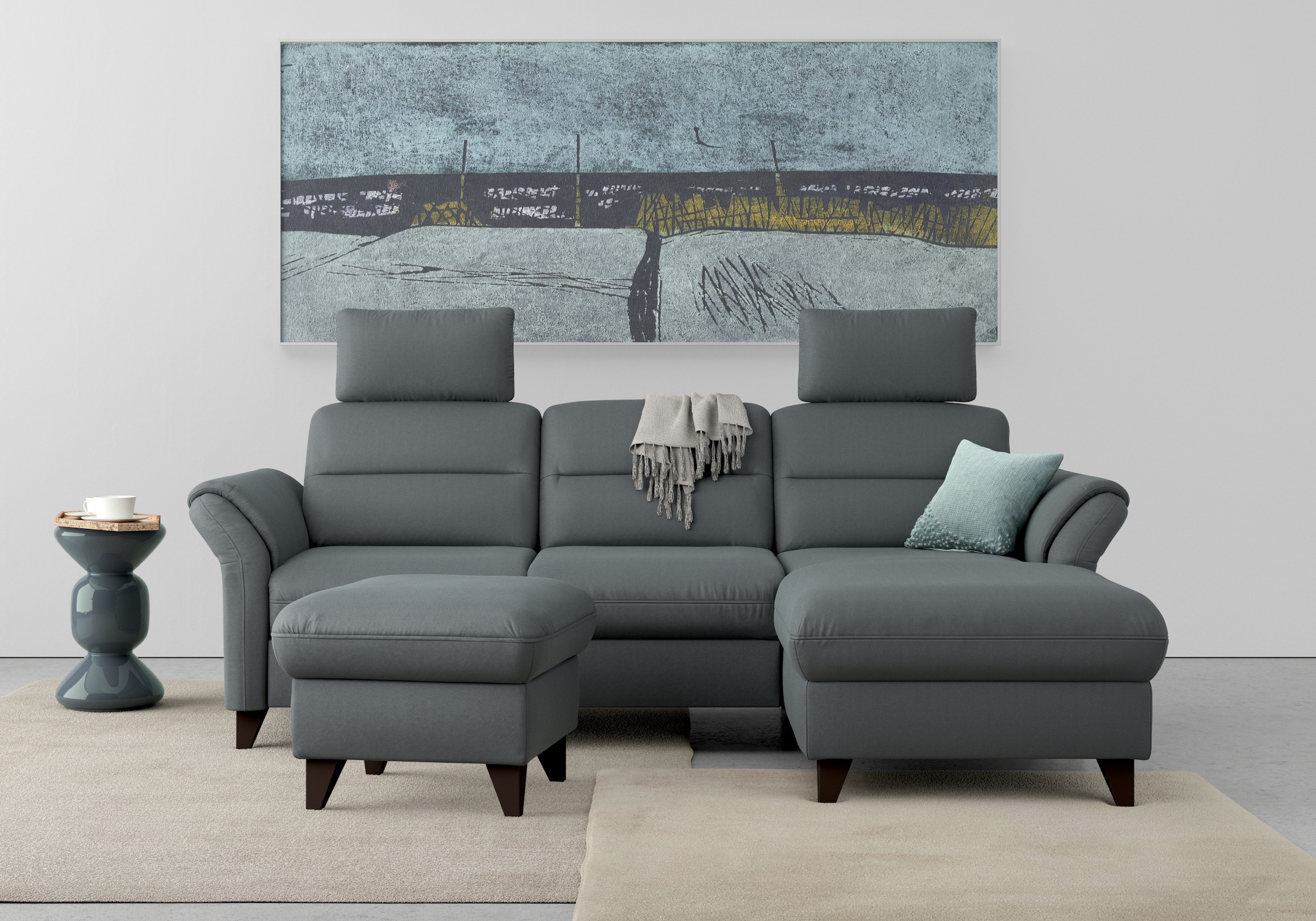 sit&more Sit&more Ecksofa »Mellum L-Form« Feder...